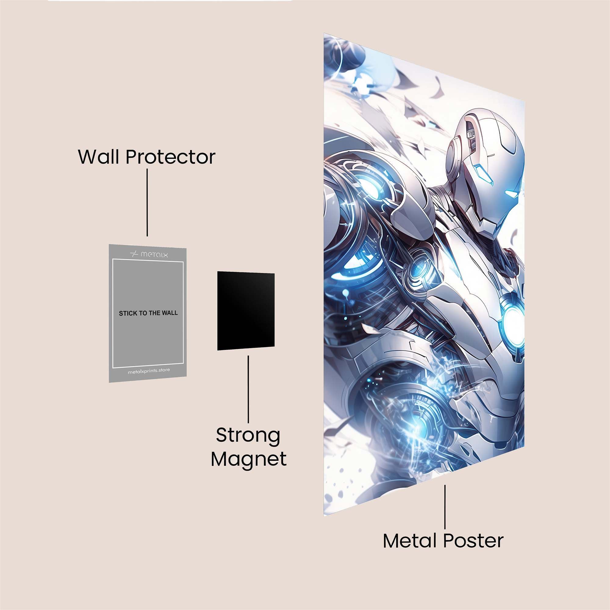 Iron Radiance Safe Wall Magnetic / M