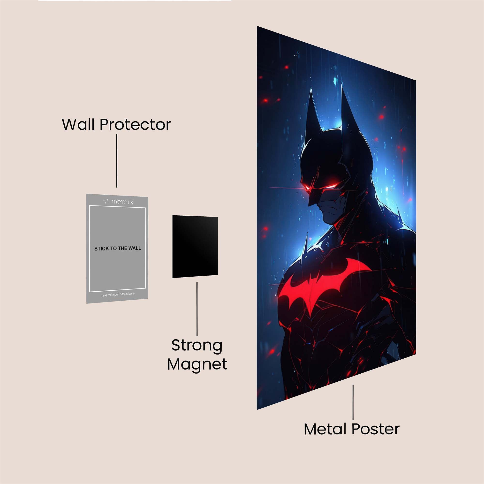 Batman Inferno Safe Wall Magnetic / M