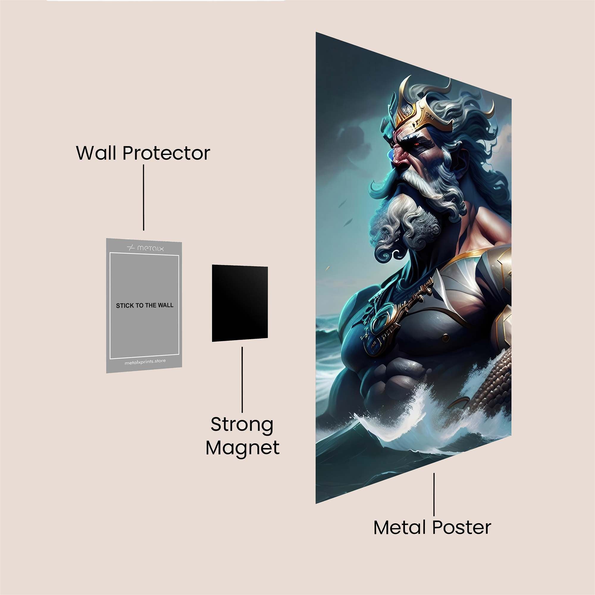 Poseidon Tempest Safe Wall Magnetic / M
