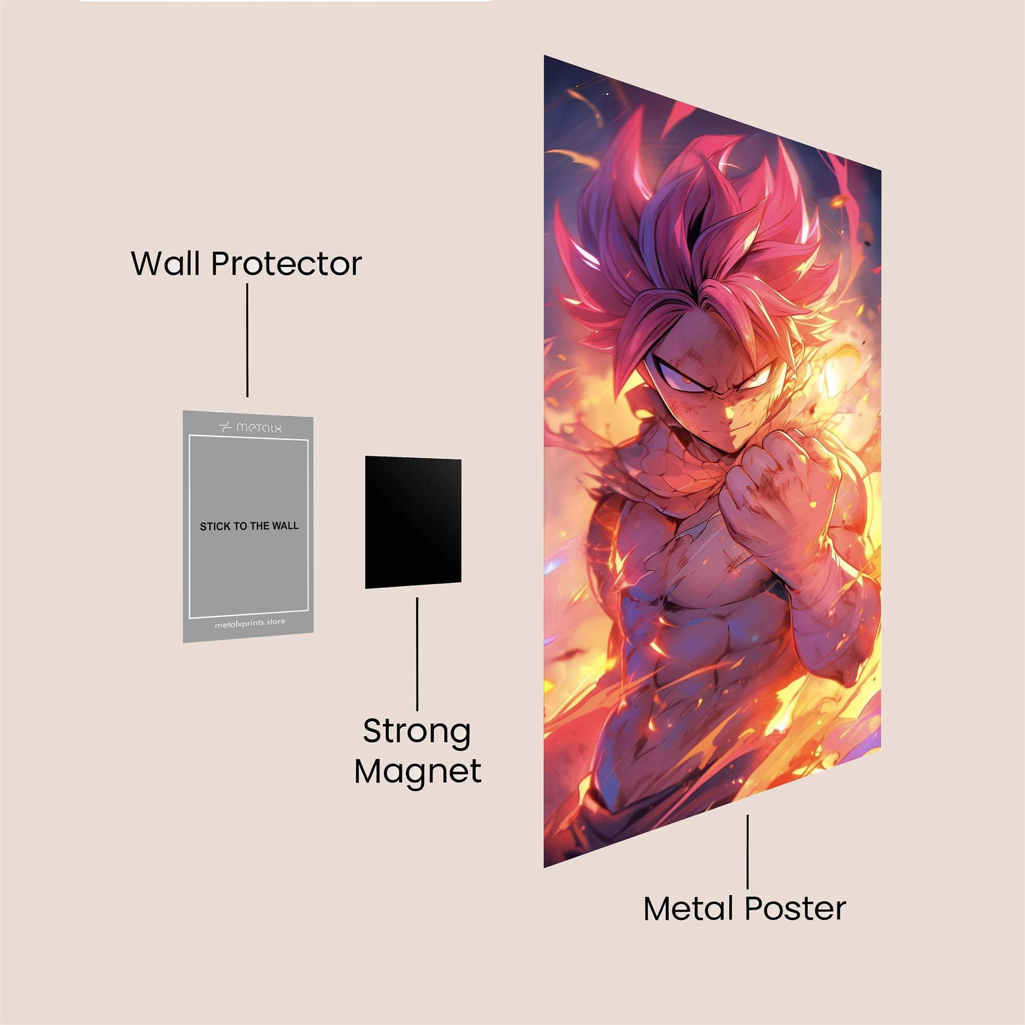 Goku Ignite Safe Wall Magnetic / M