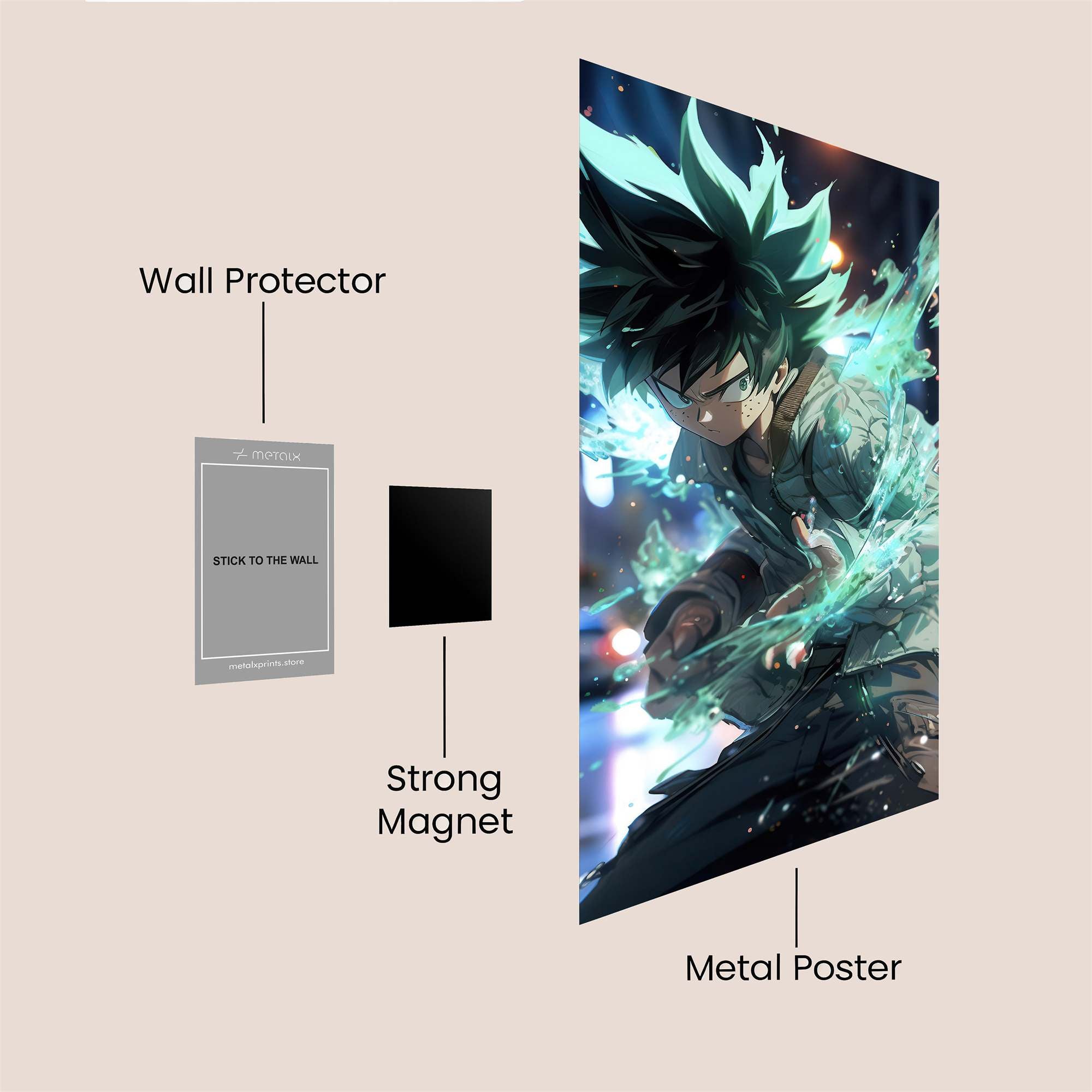 Izuku Unleashed Safe Wall Magnetic / M