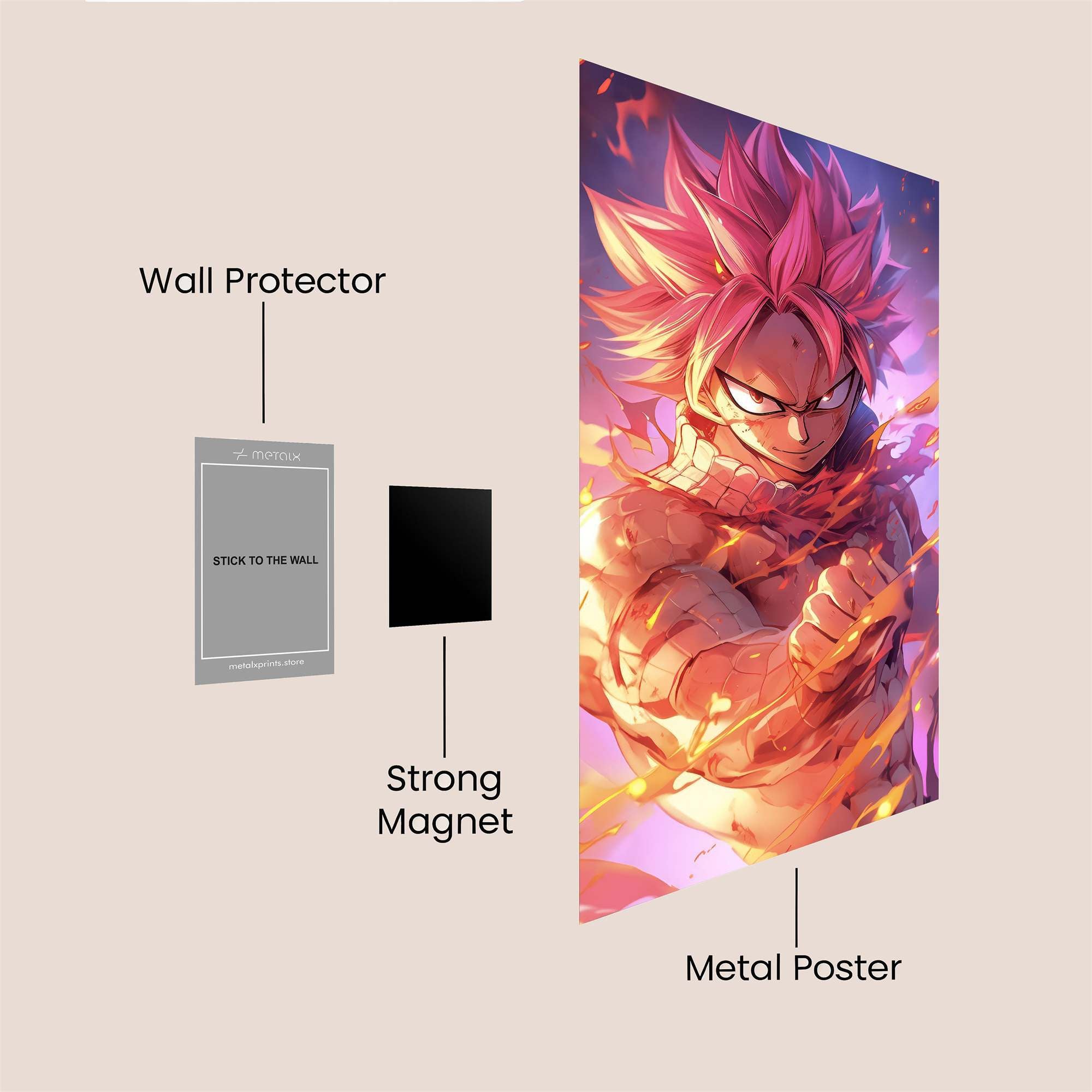 Natsu Fierce Safe Wall Magnetic / M