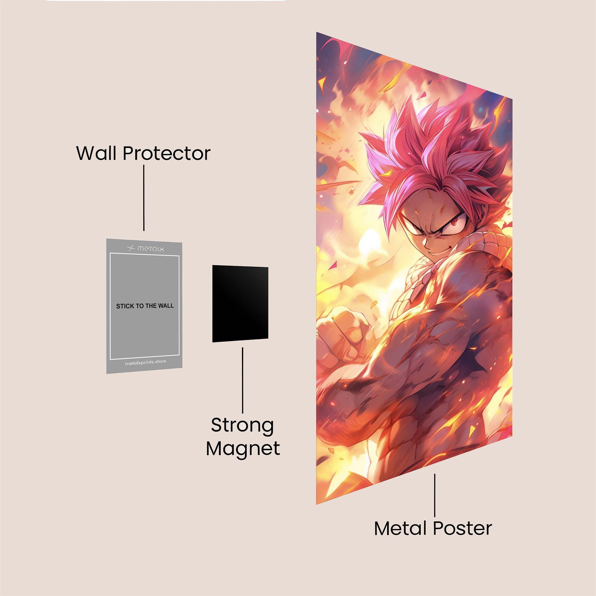 Natsu Fierce Safe Wall Magnetic / M