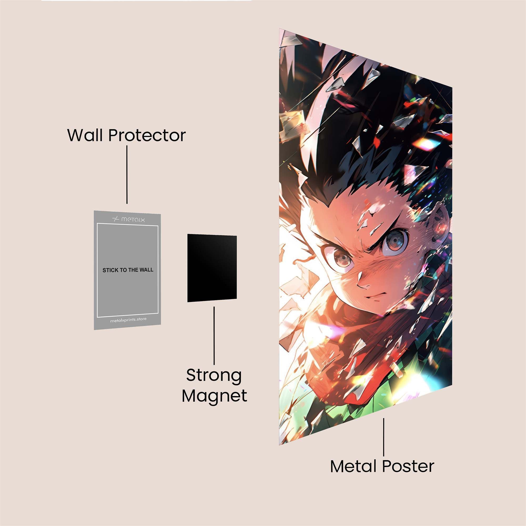 Gon Shattered Safe Wall Magnetic / M