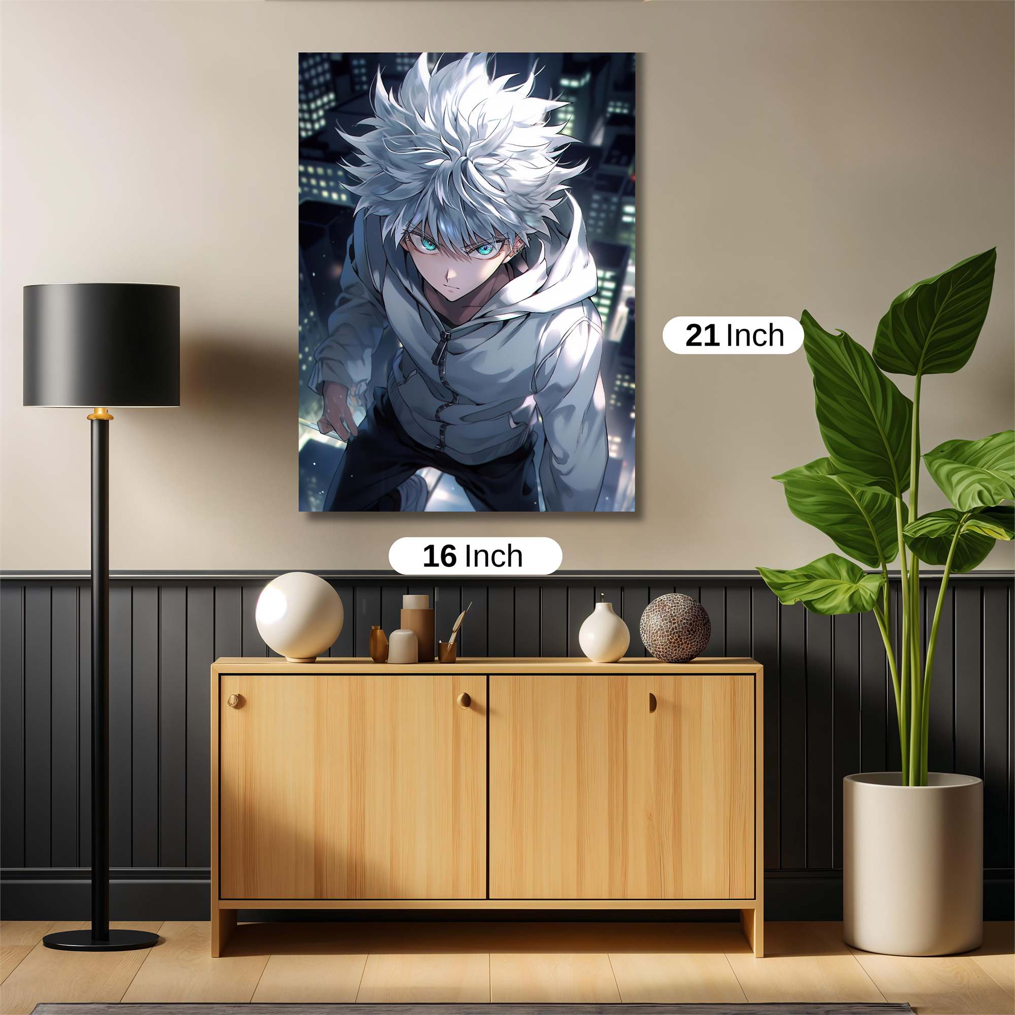 Killua Menacing Safe Wall Magnetic / M