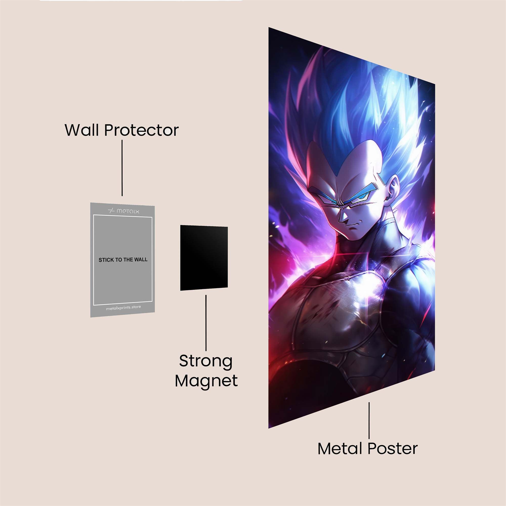 Vegeta Victorious Safe Wall Magnetic / M