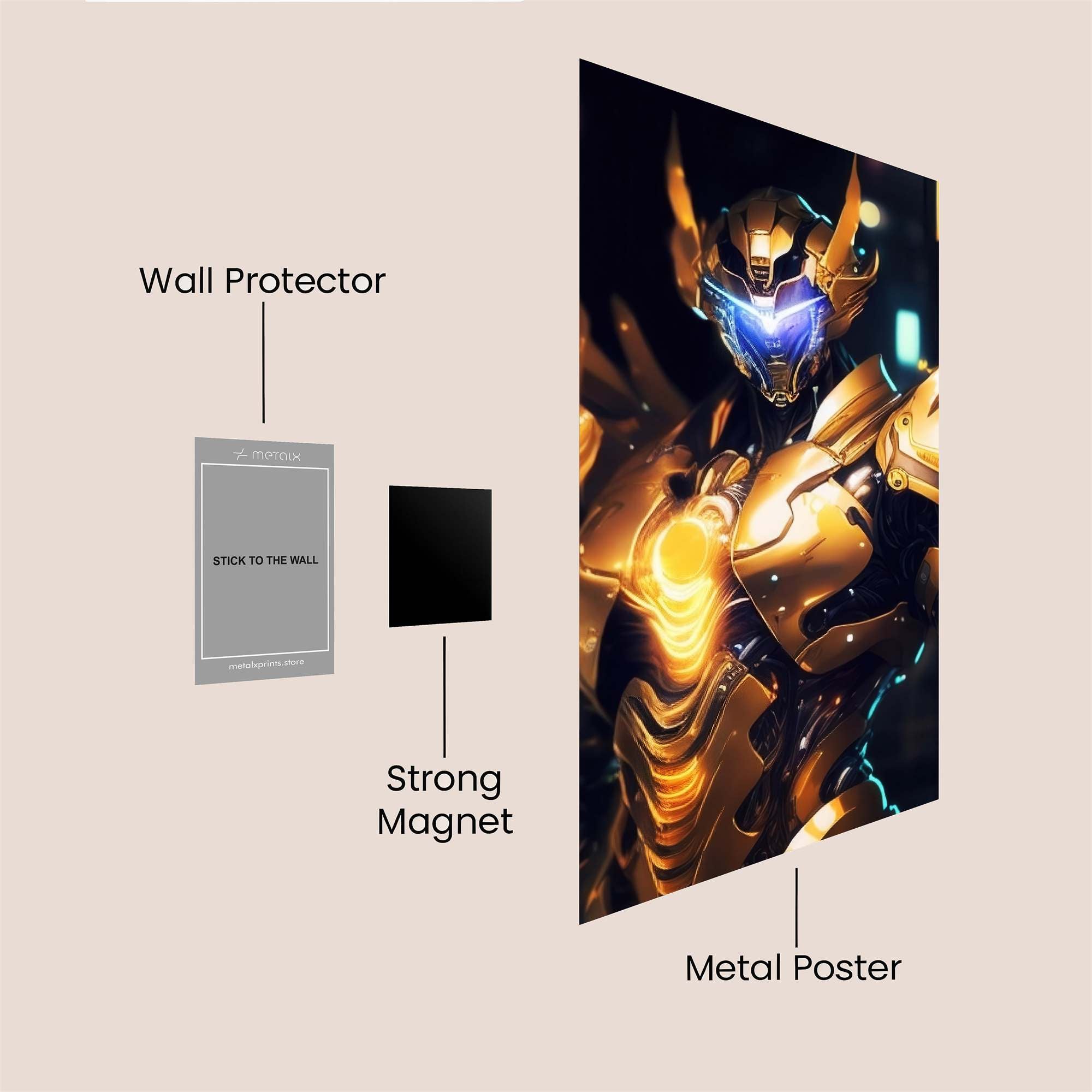 Armor Radiant Safe Wall Magnetic / M