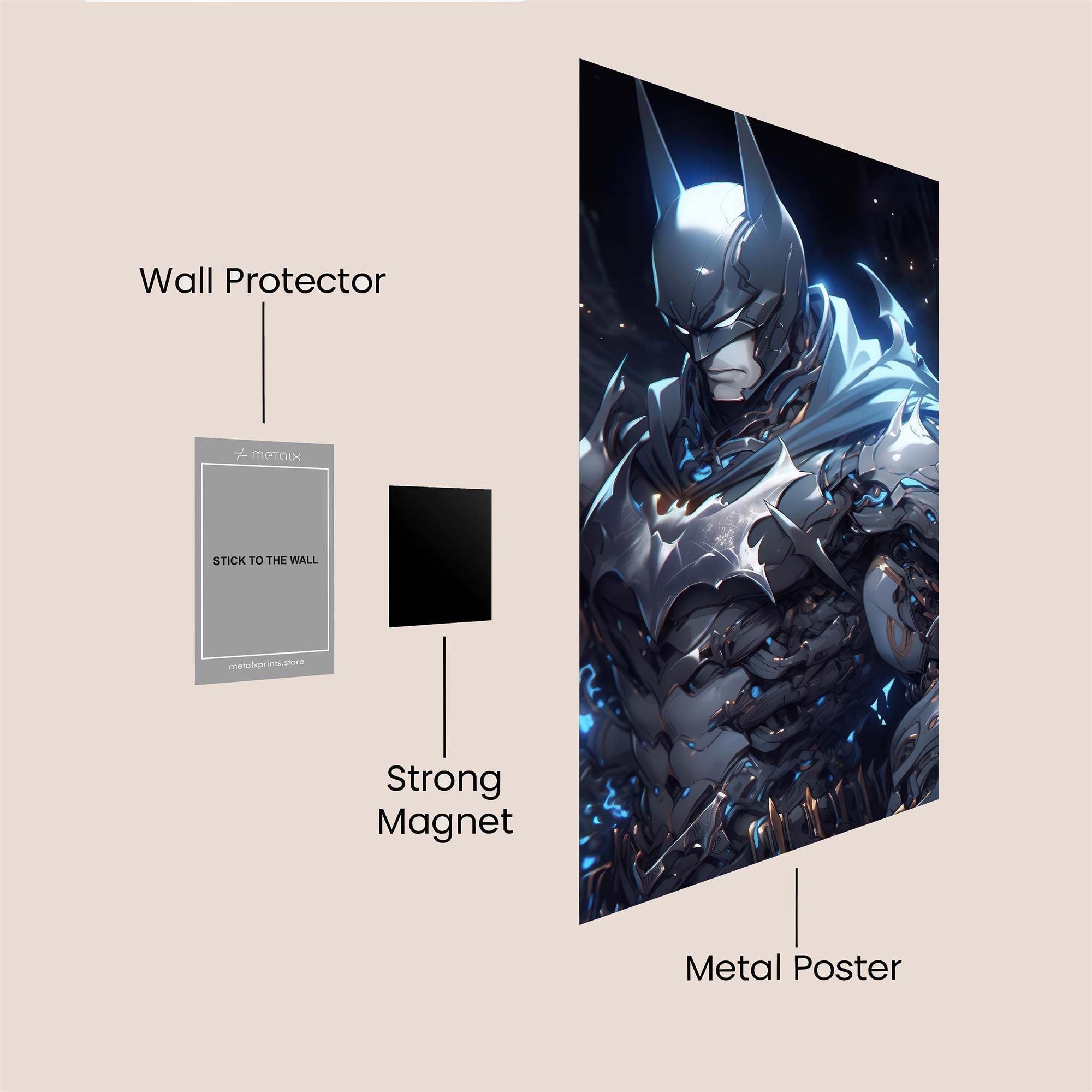 Batman Resolute Safe Wall Magnetic / M