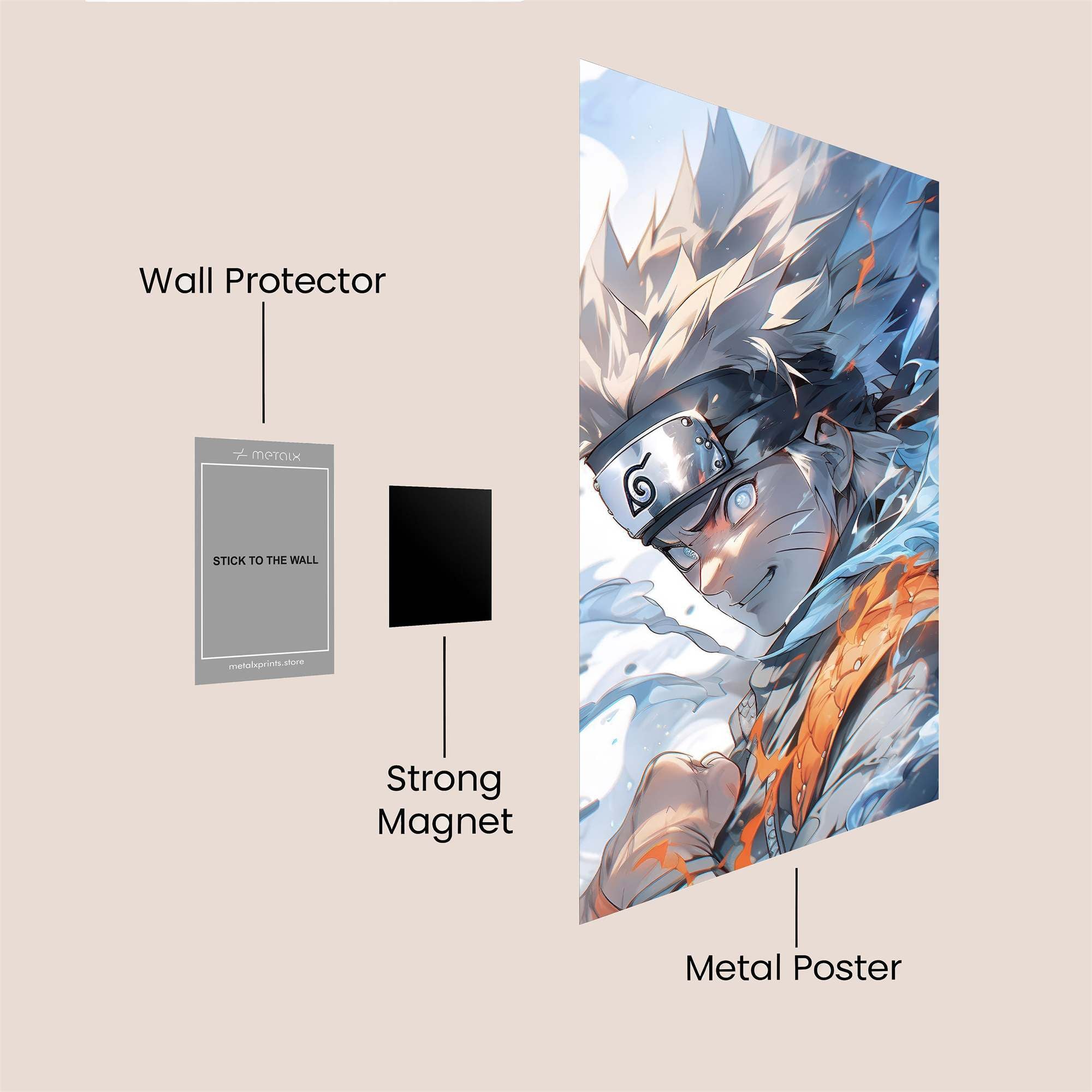 Naruto Unleashed Safe Wall Magnetic / M