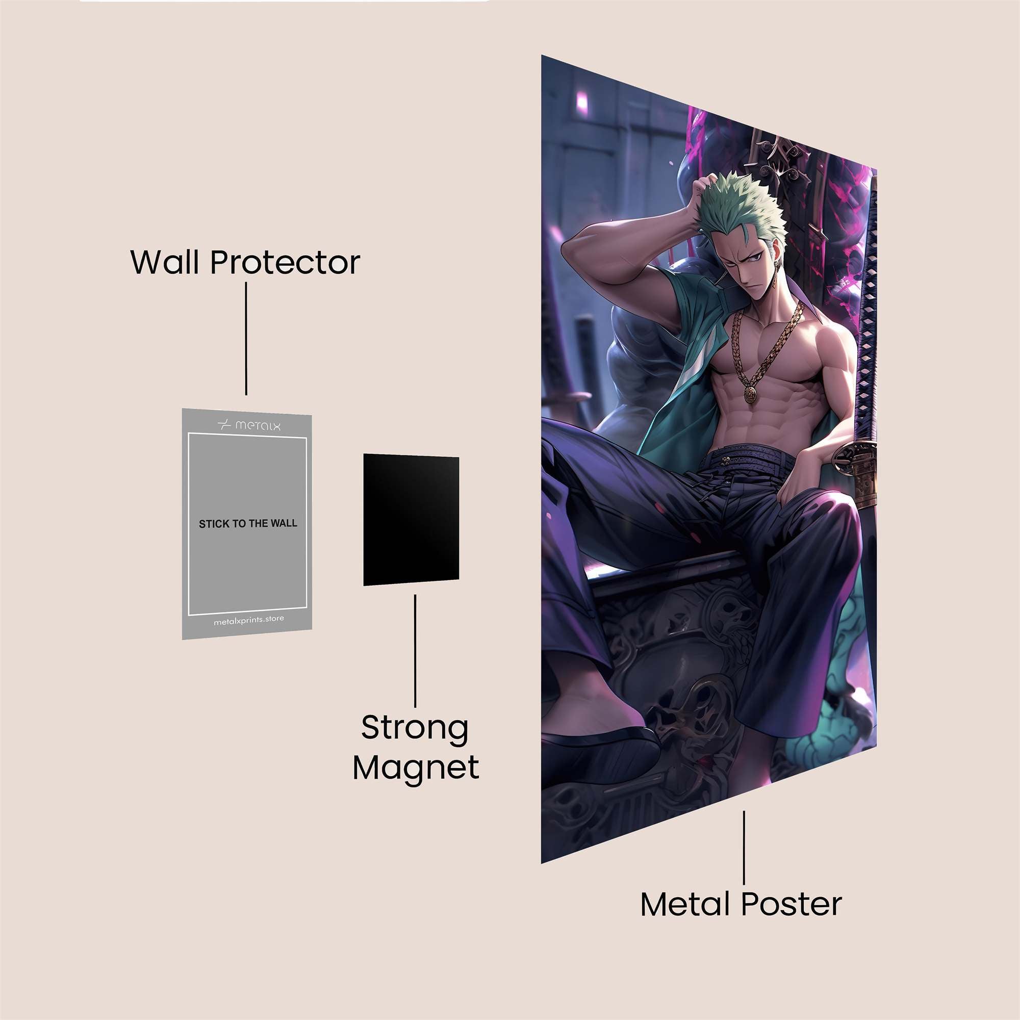 Roronoa Regal Safe Wall Magnetic / M