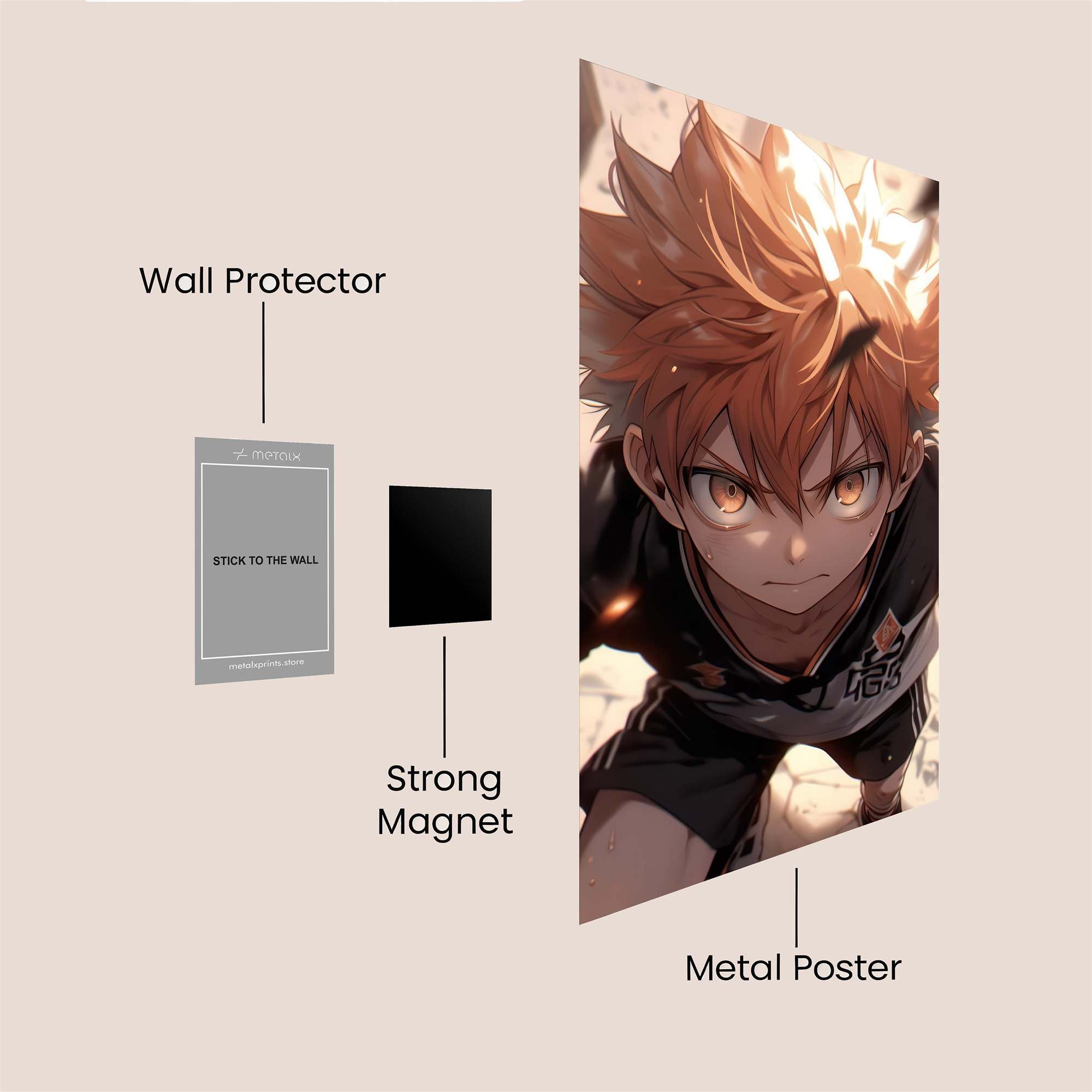 Hinata Fierce Safe Wall Magnetic / M
