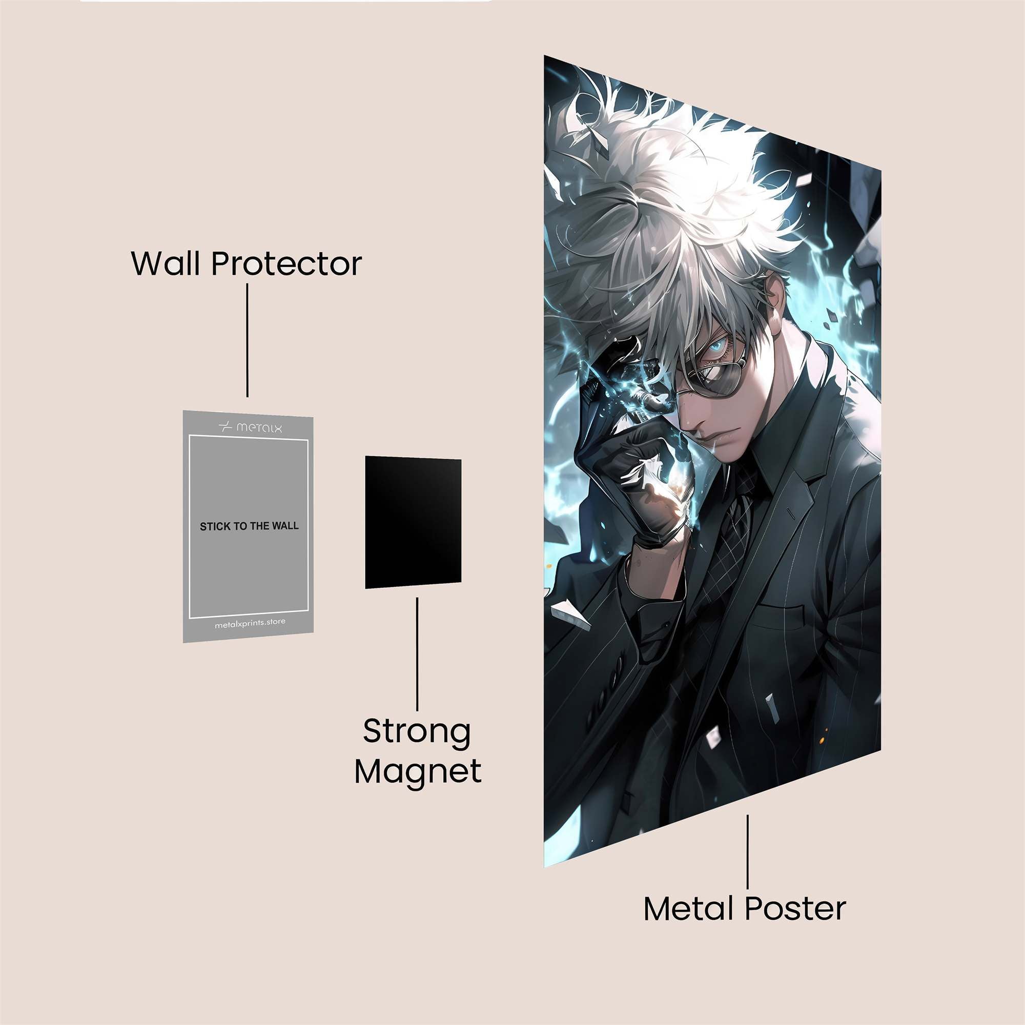 Shattered Calm Safe Wall Magnetic / M