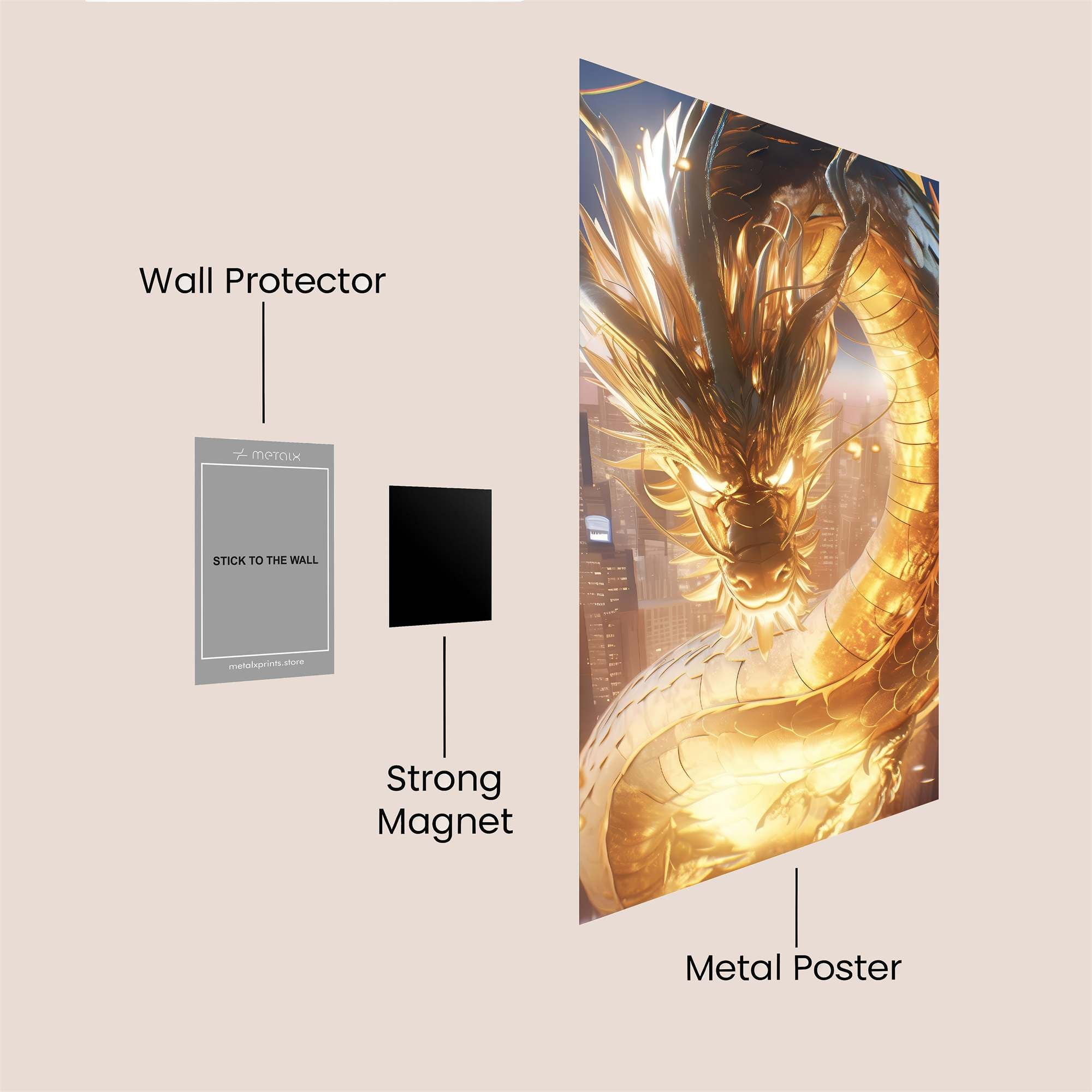 Dragon Majesty Safe Wall Magnetic / M