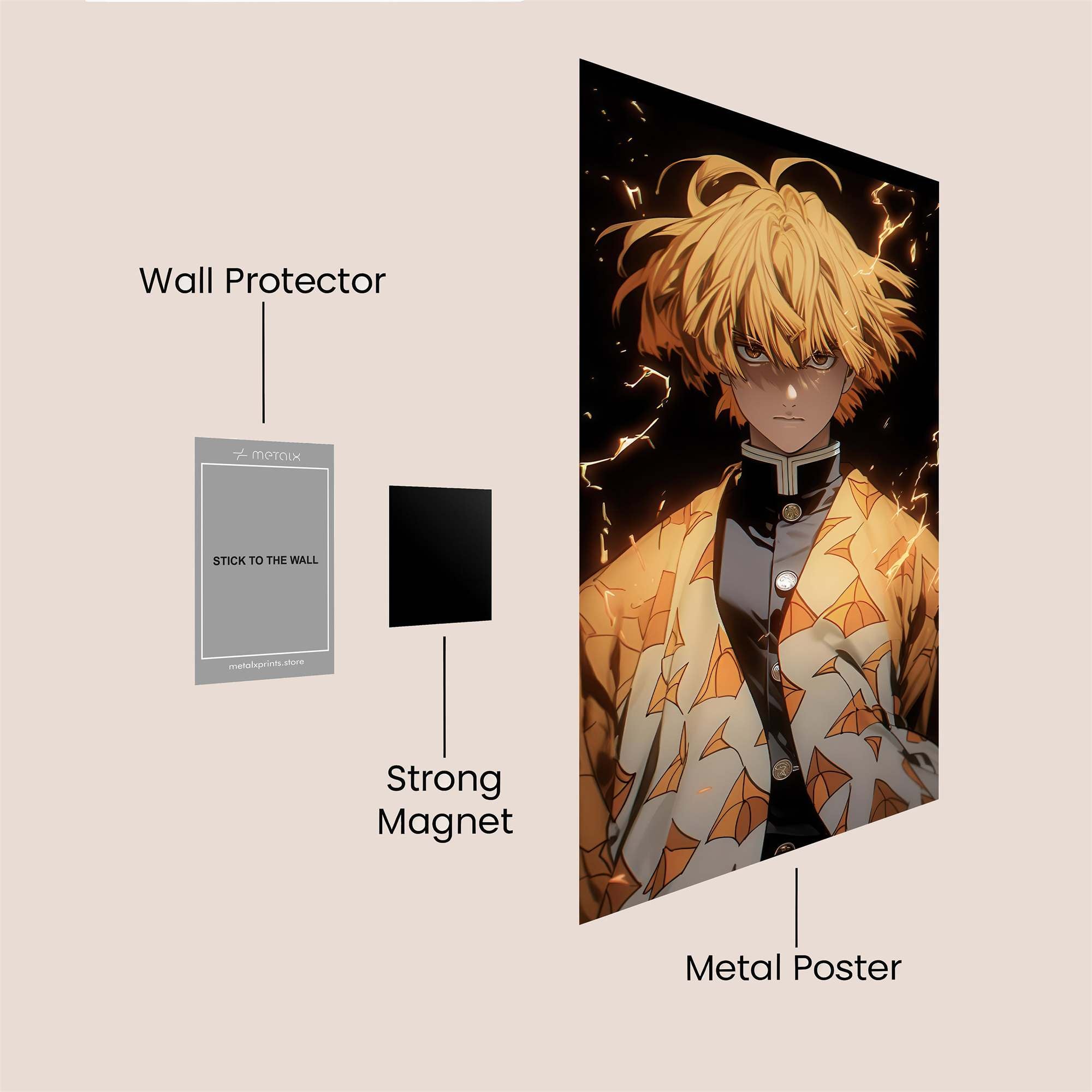 Zenitsu Thunder Safe Wall Magnetic / M