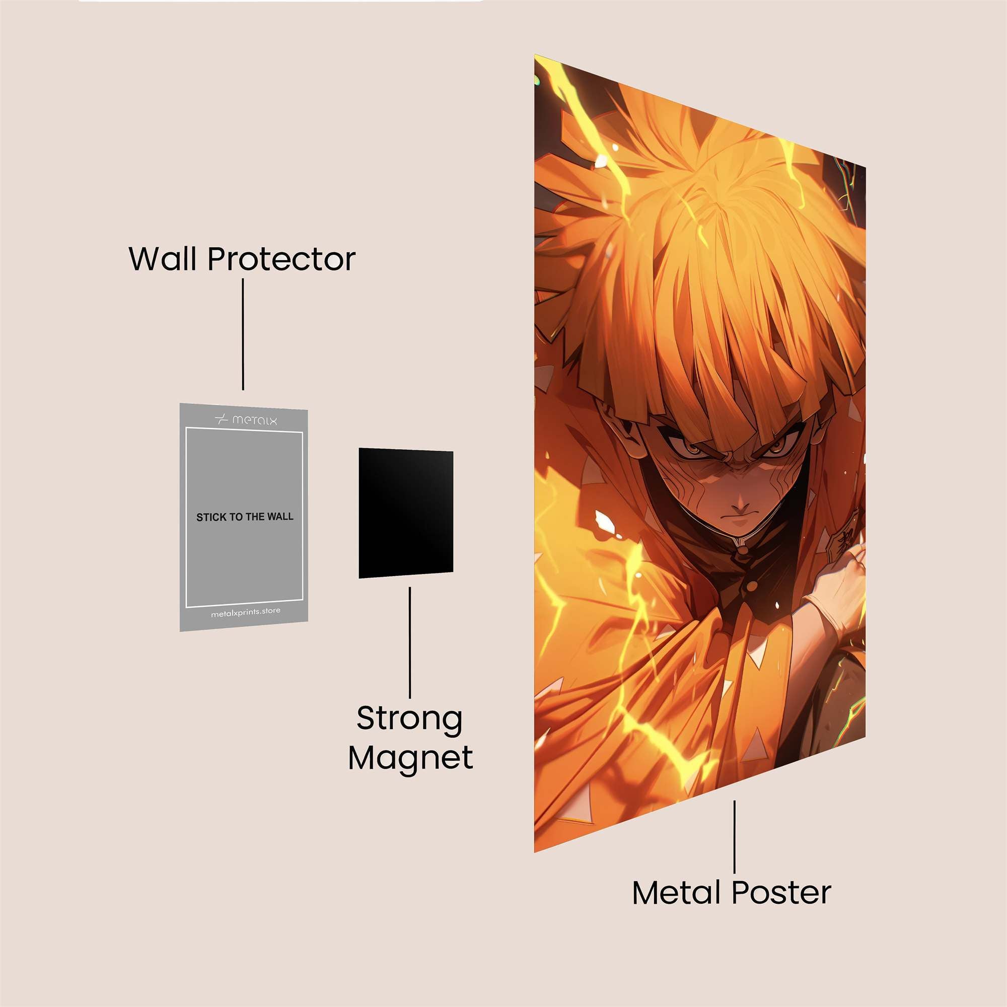 Zenitsu Thunderous Safe Wall Magnetic / M