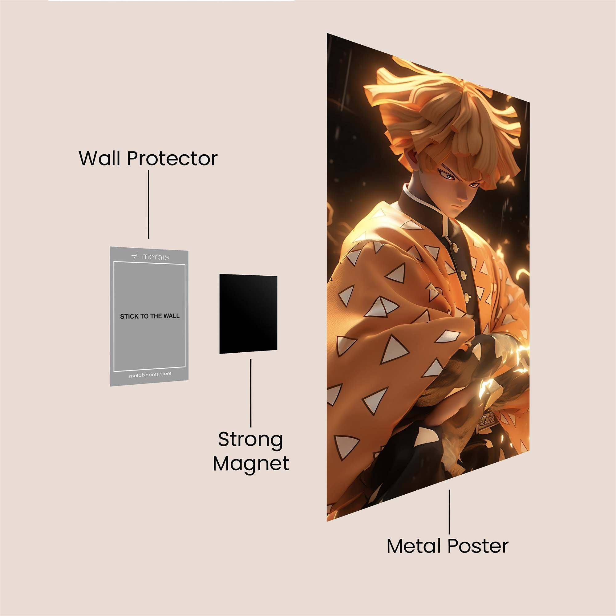 Zenitsu Thunder Safe Wall Magnetic / M