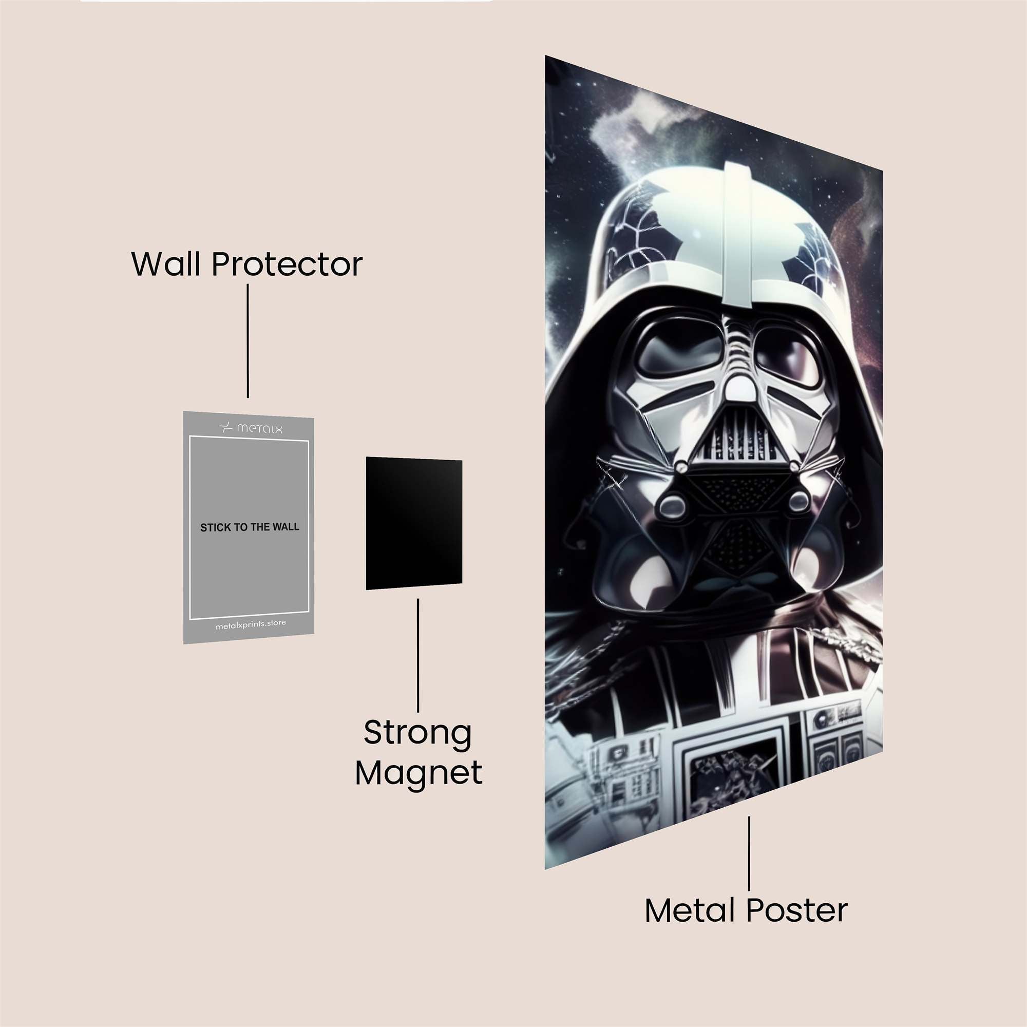 Vader Eclipsed Safe Wall Magnetic / M