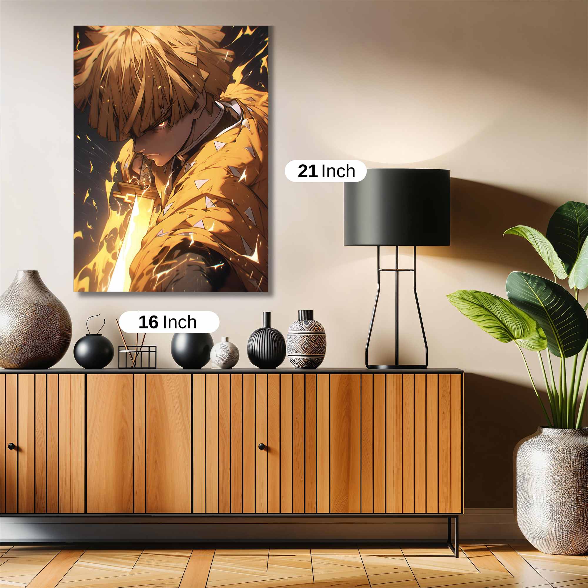 Zenitsu Fiery Safe Wall Magnetic / M