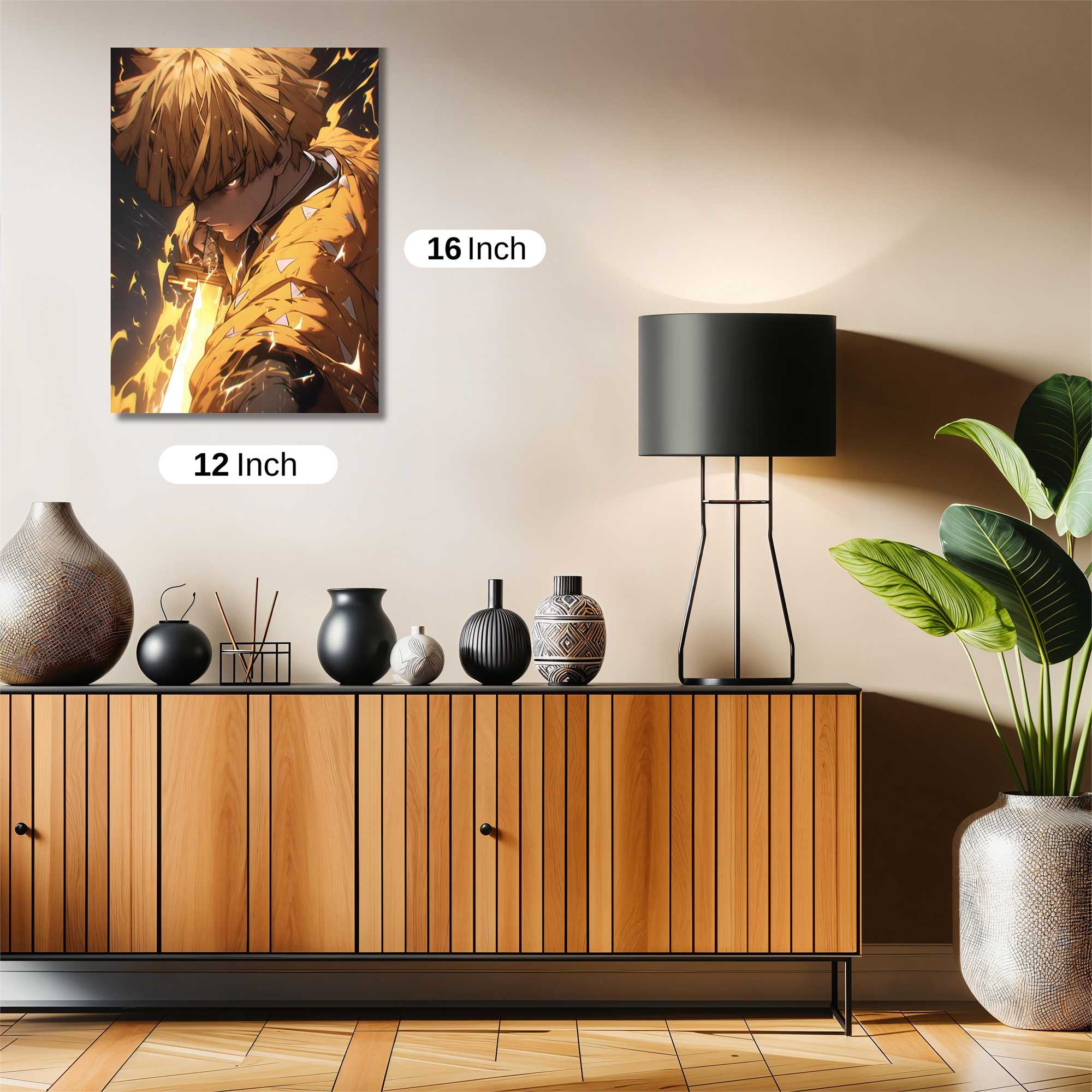 Zenitsu Fiery Safe Wall Magnetic / M