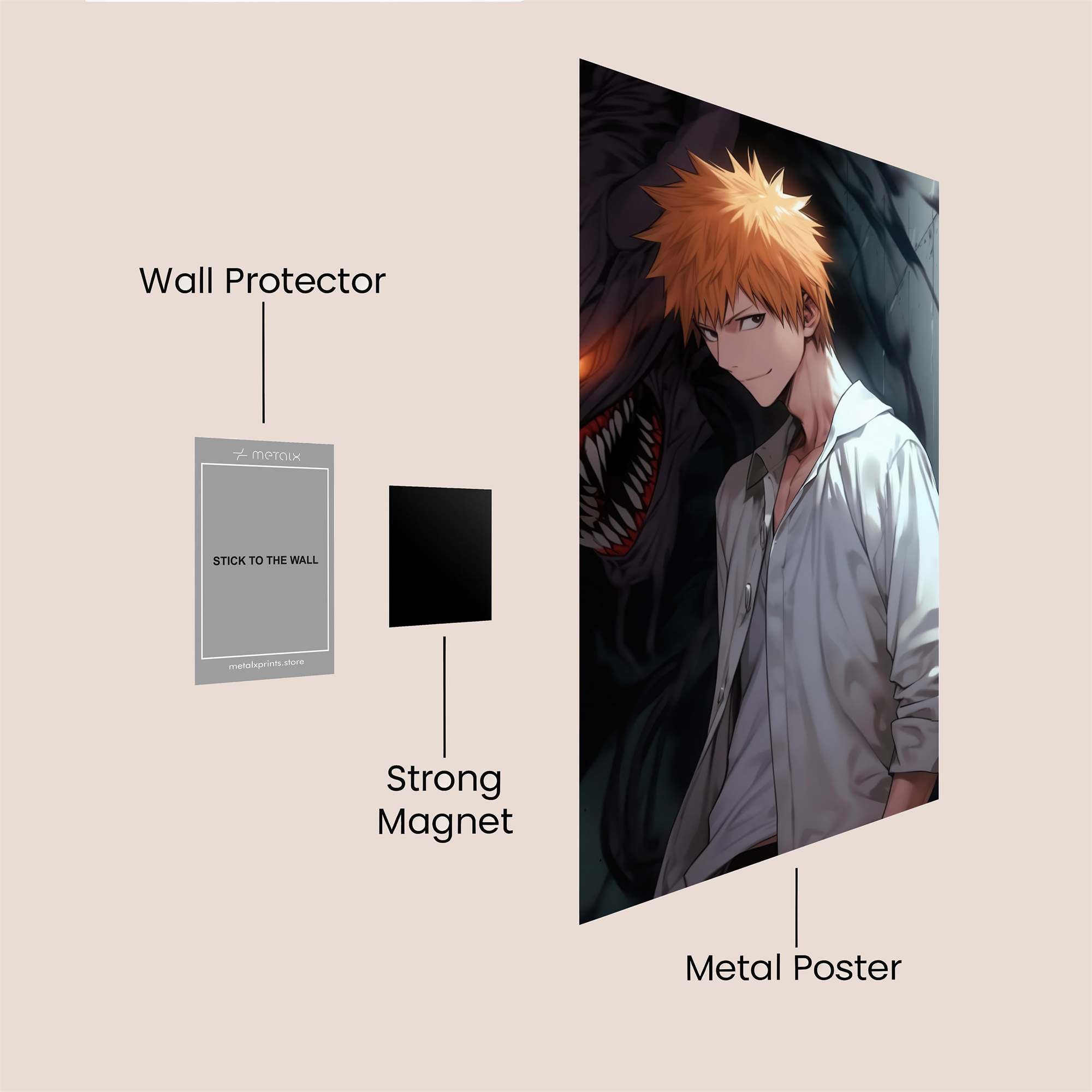 Ichigo Sinister Safe Wall Magnetic / M