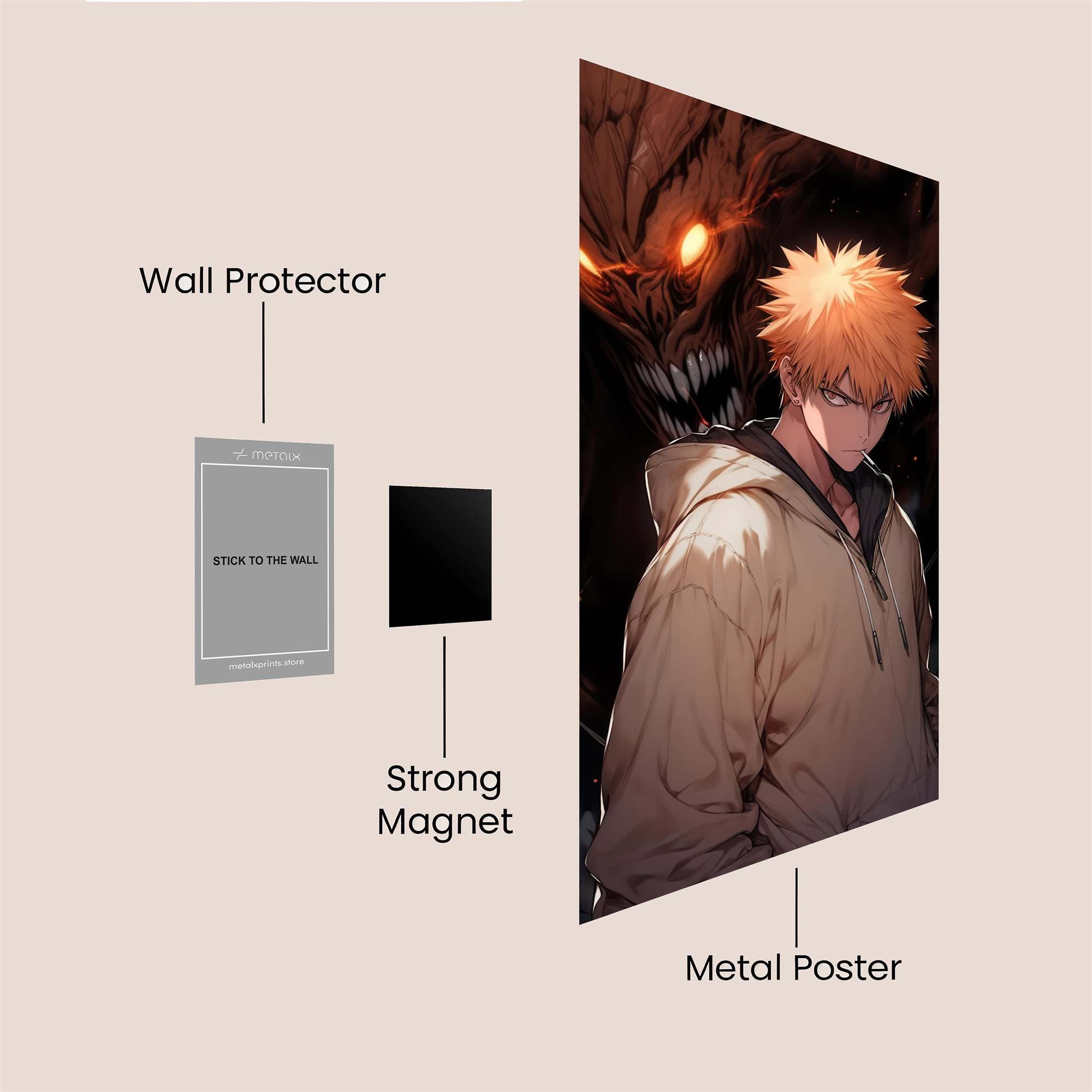 Bakugo Brooding Safe Wall Magnetic / M