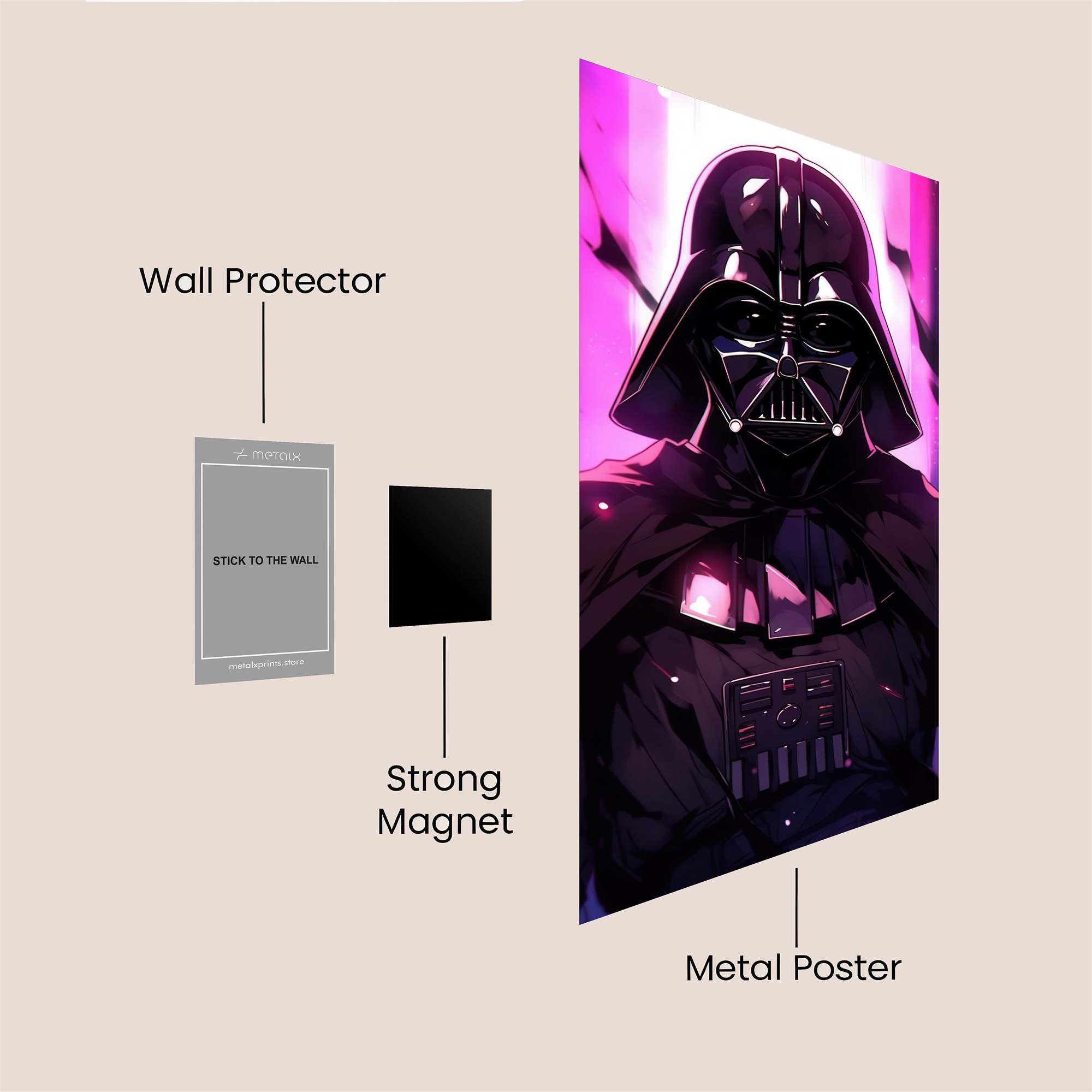 Vader Eclipsed Safe Wall Magnetic / M