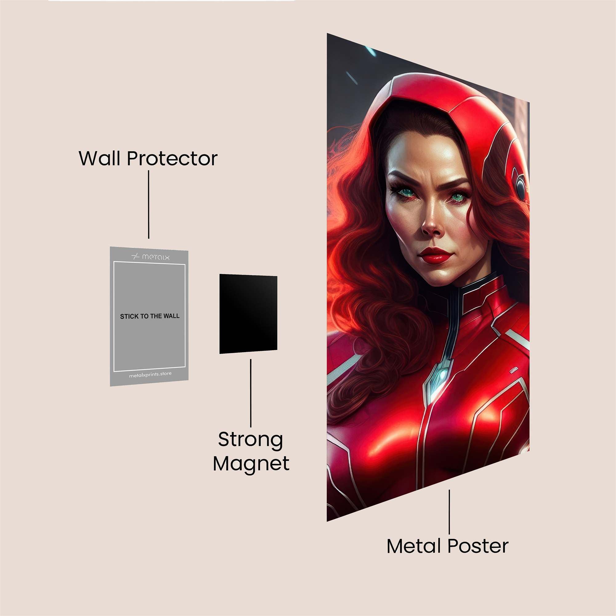 Scarlet Sentinel Safe Wall Magnetic / M