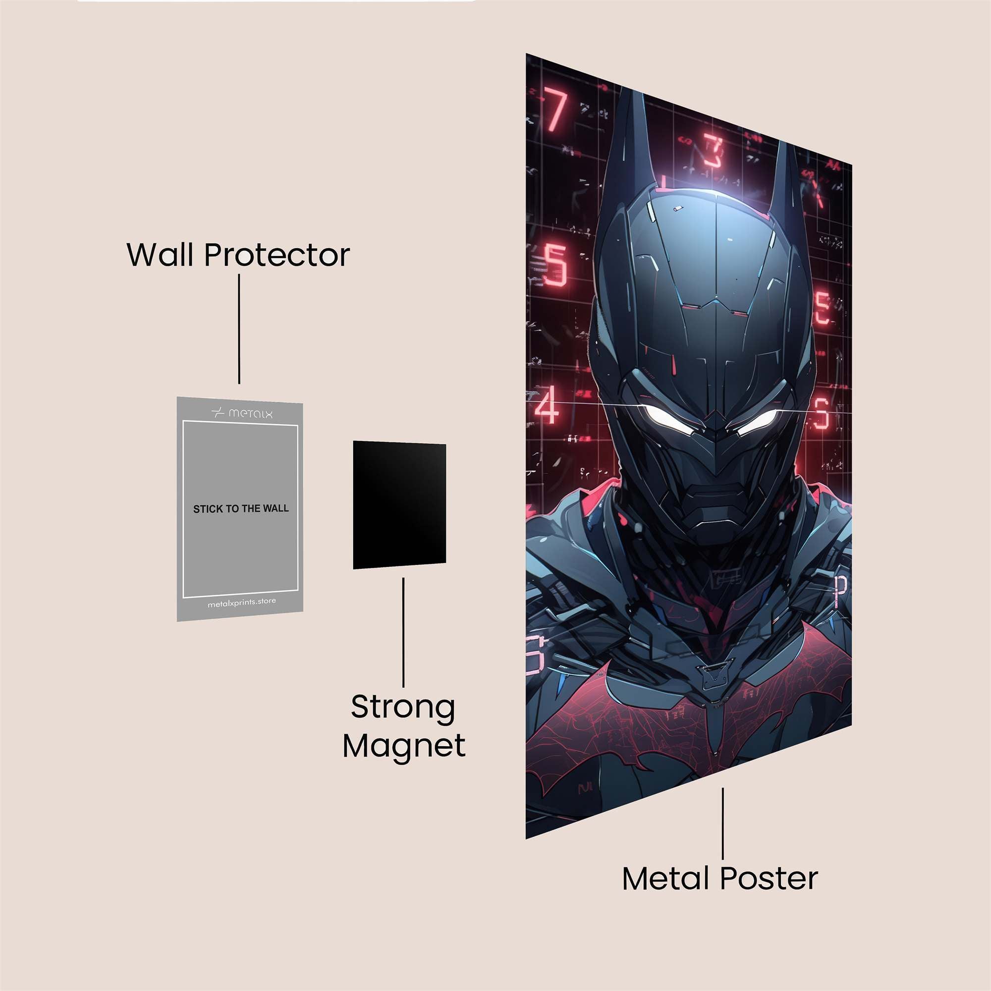 Batman Digital Safe Wall Magnetic / M