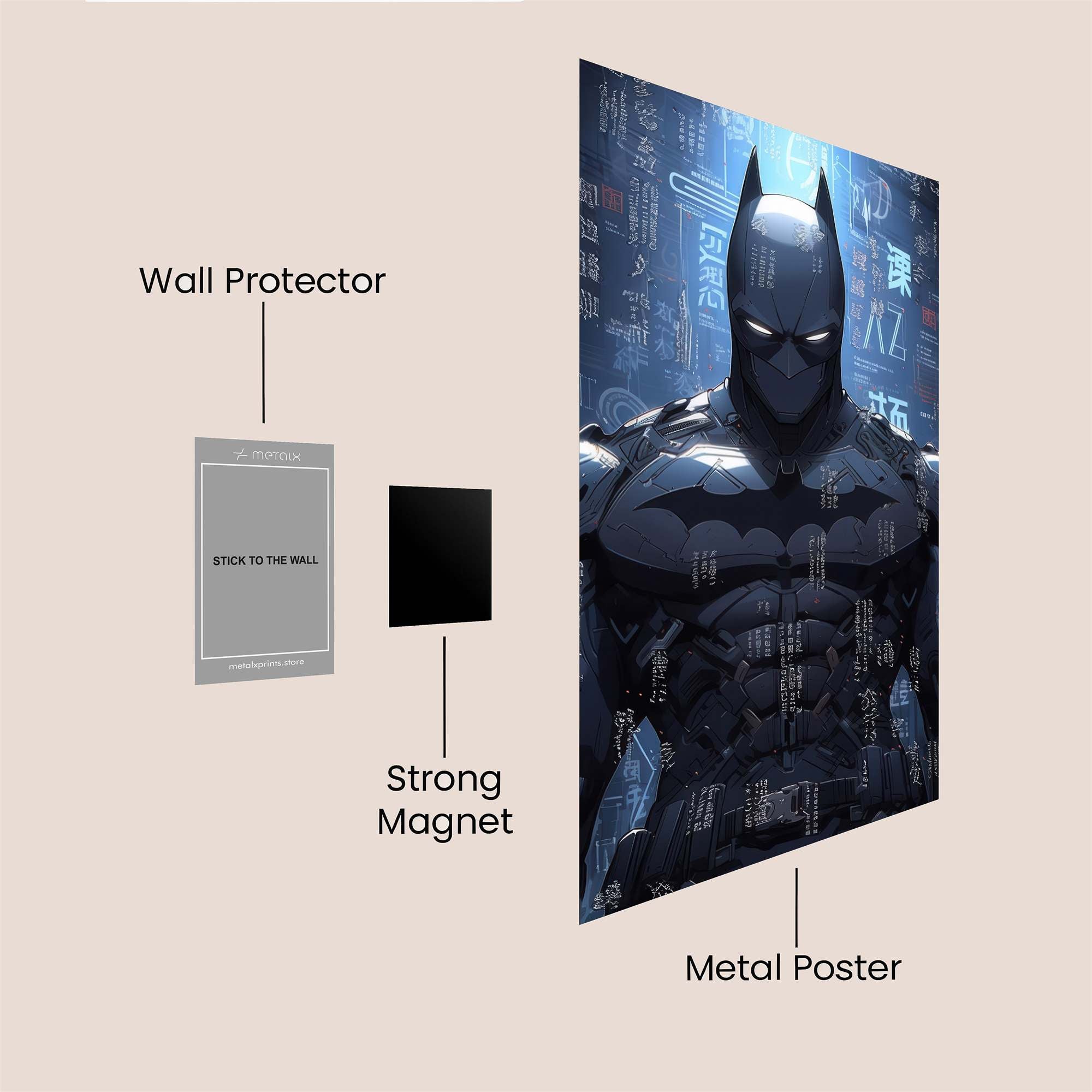 Batman Digital Safe Wall Magnetic / M