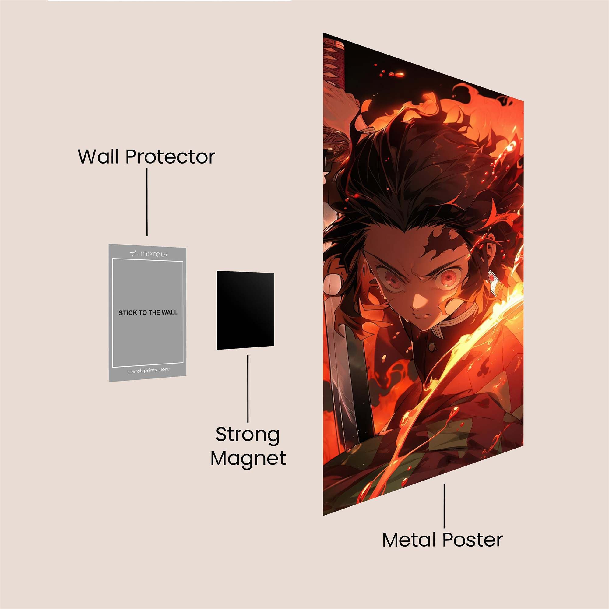 Rengoku Blaze Safe Wall Magnetic / M