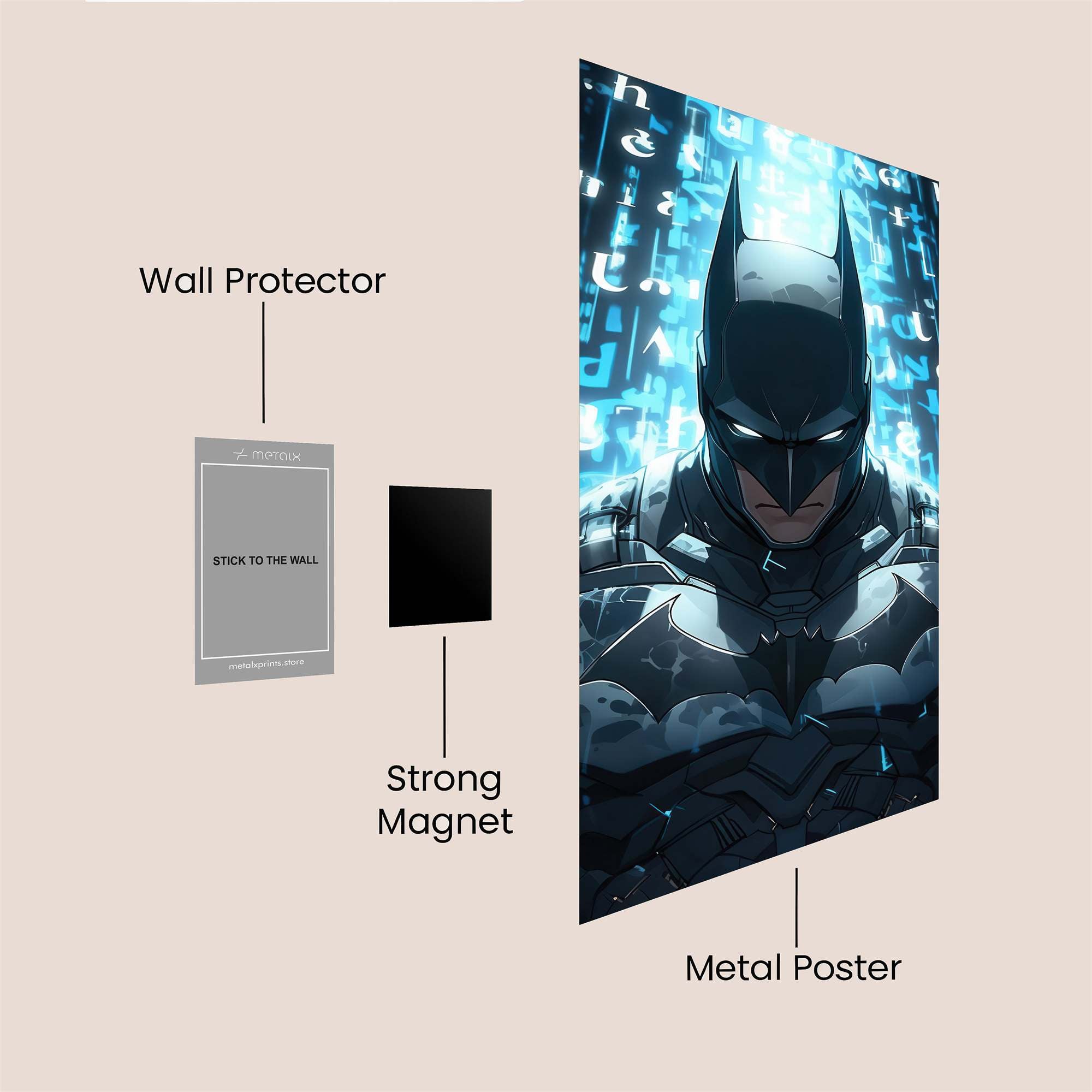 Batman Digital Safe Wall Magnetic / M