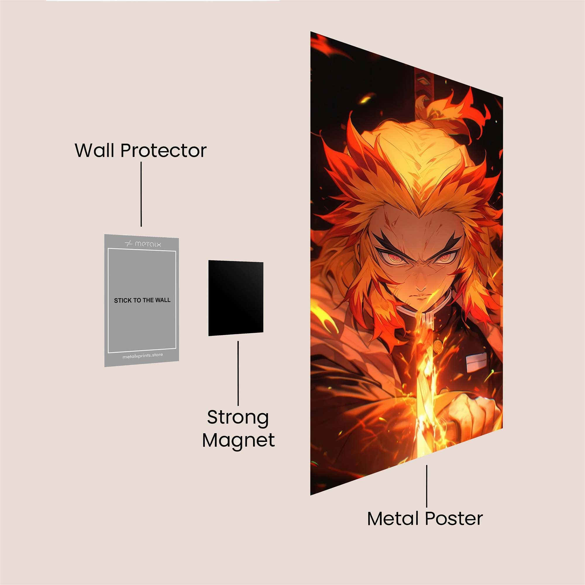 Kyojuro Fierce Safe Wall Magnetic / M