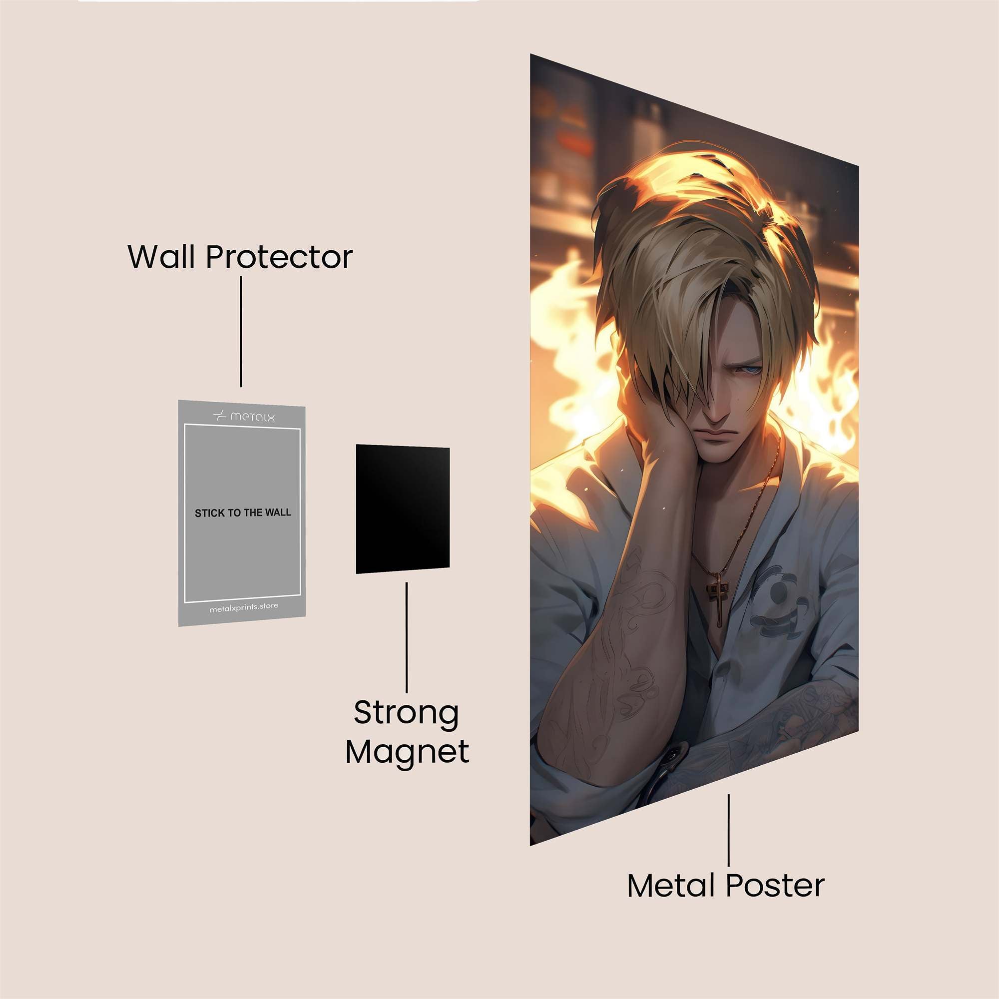 Sanji Searing Safe Wall Magnetic / M