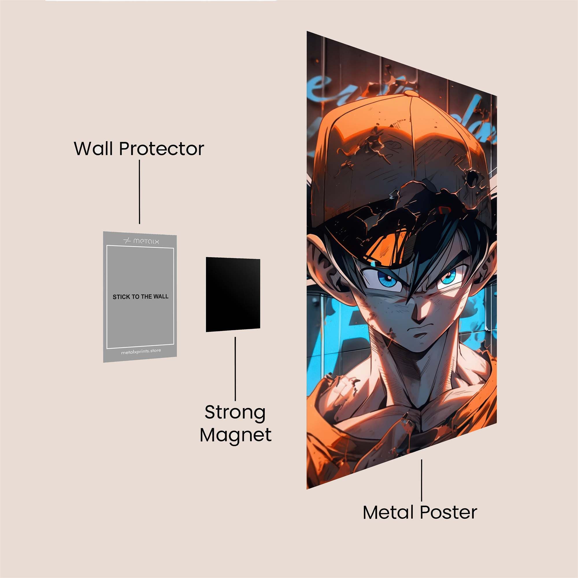 Goku Defiant Safe Wall Magnetic / M