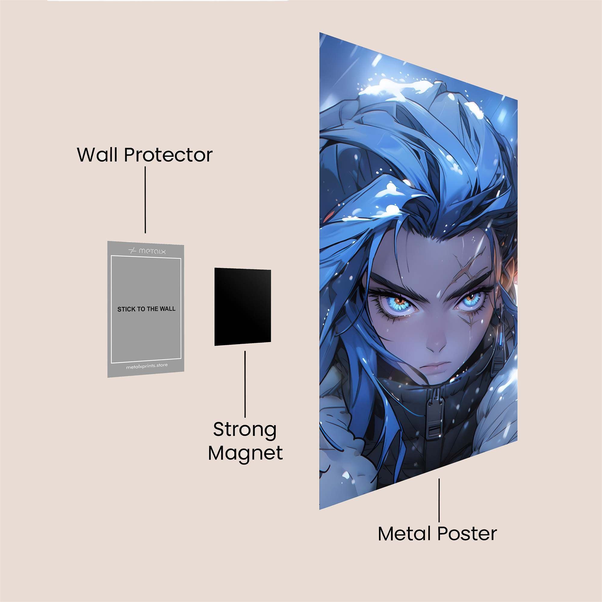 Frostbound Fury Safe Wall Magnetic / M