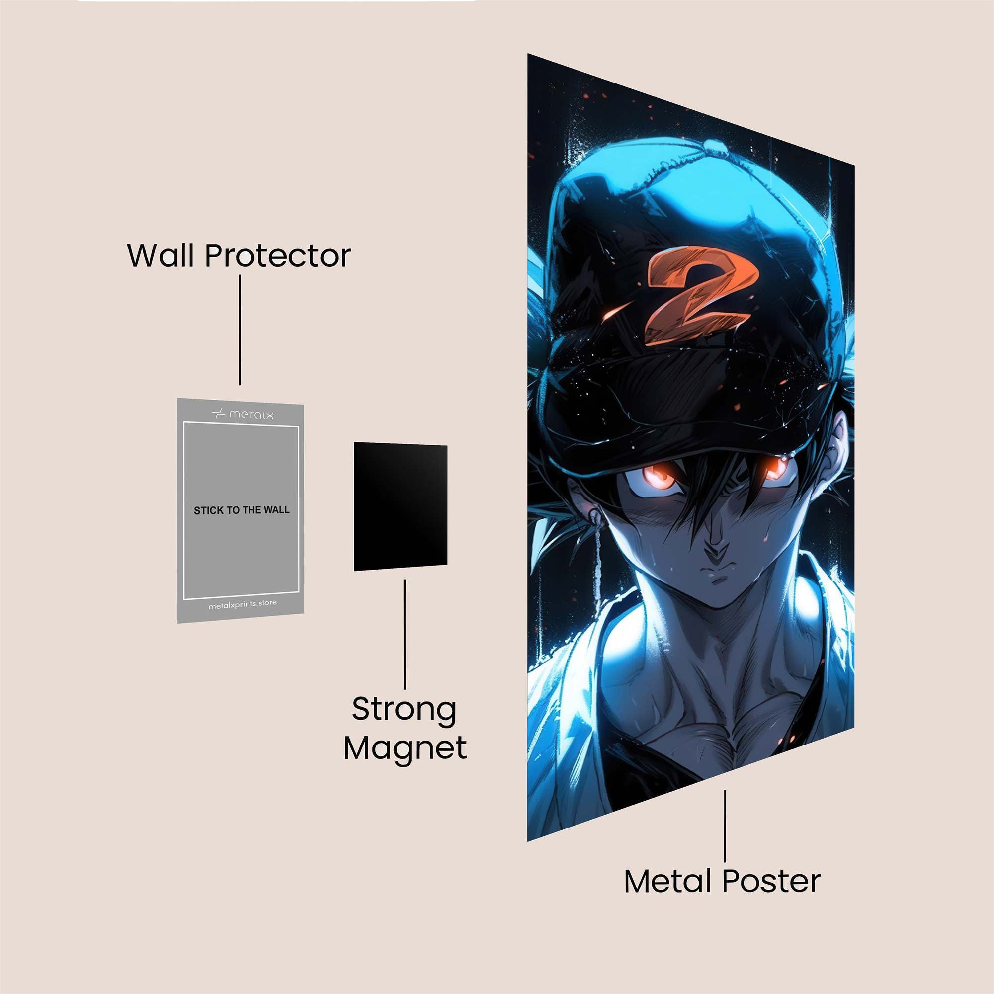Glowering Gaze Safe Wall Magnetic / M