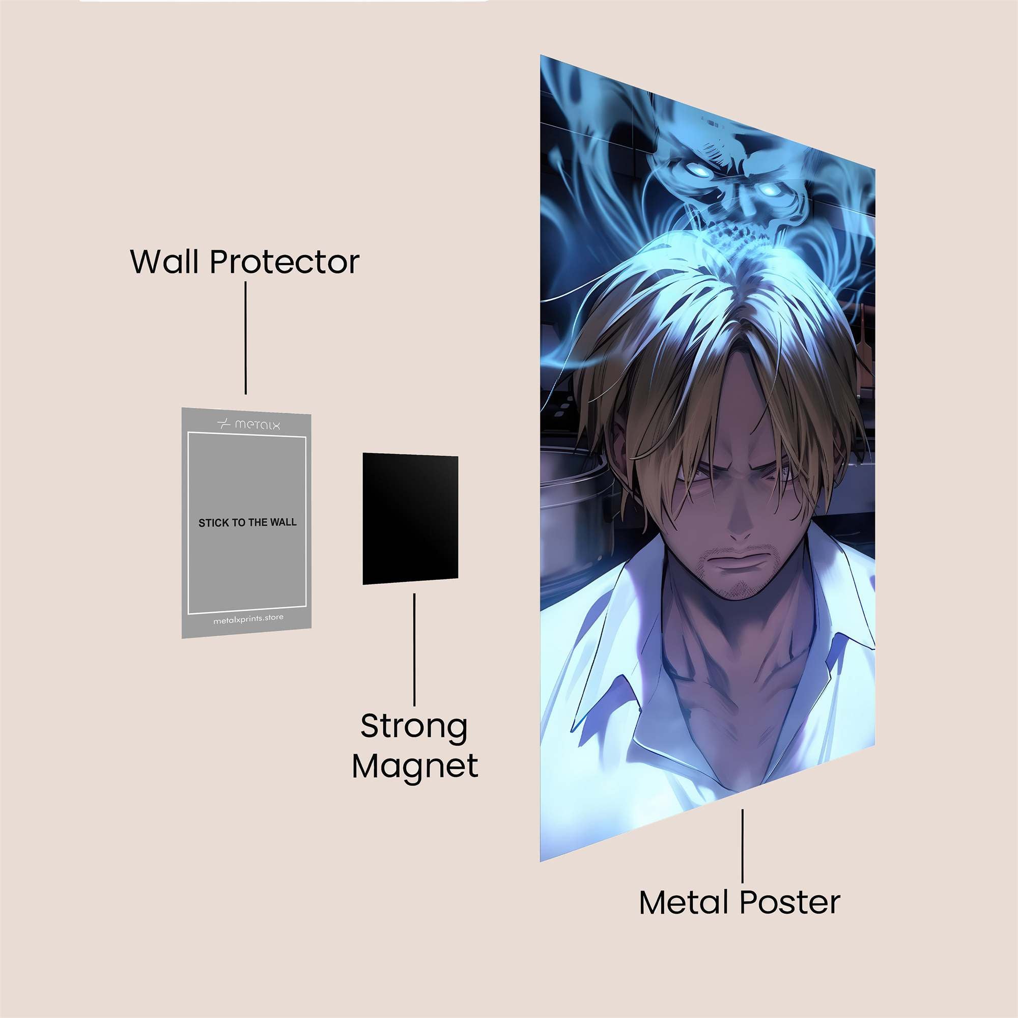 Sanji Specter Safe Wall Magnetic / M