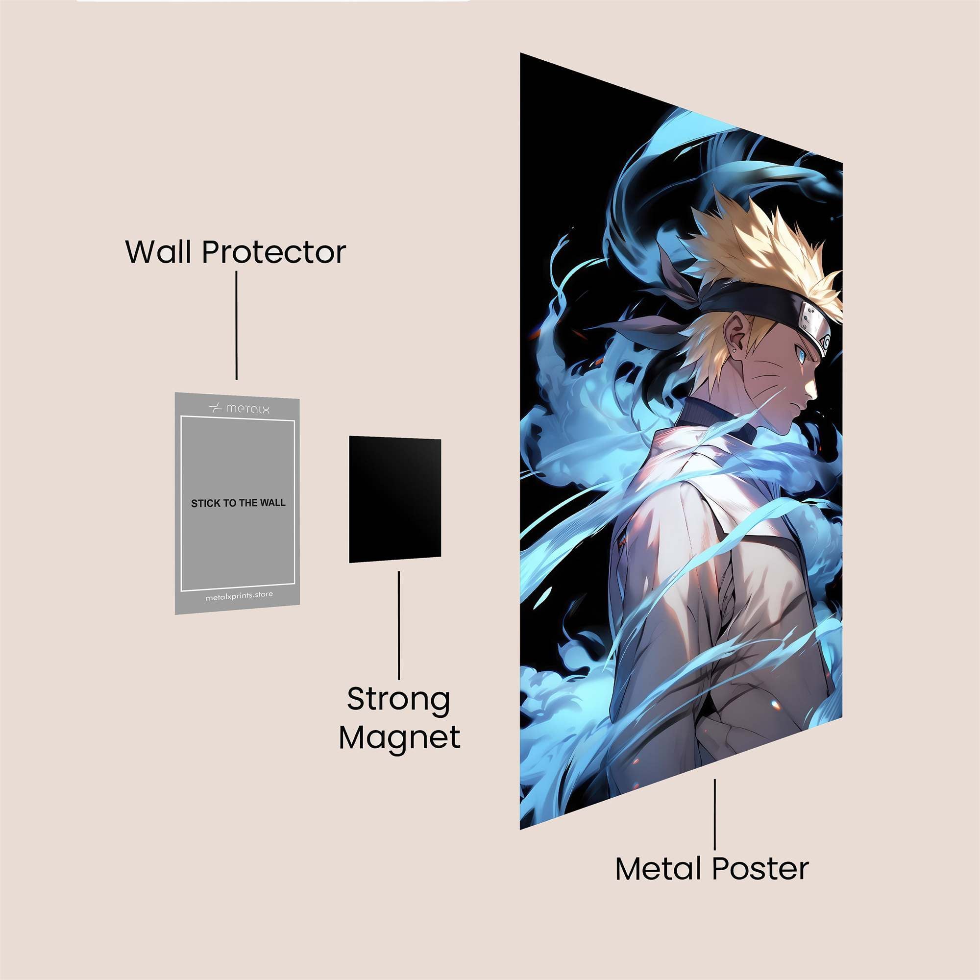 Naruto Tempest Safe Wall Magnetic / M