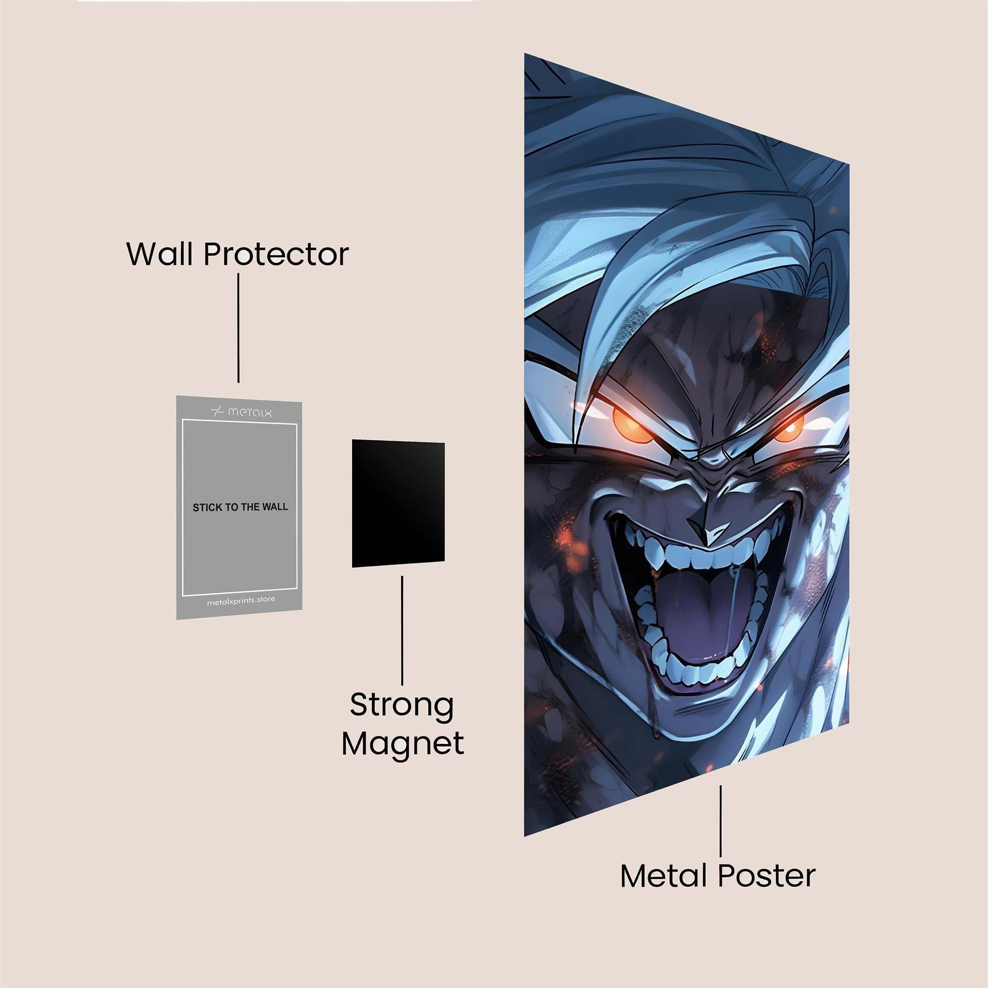 Goku Inferno Safe Wall Magnetic / M