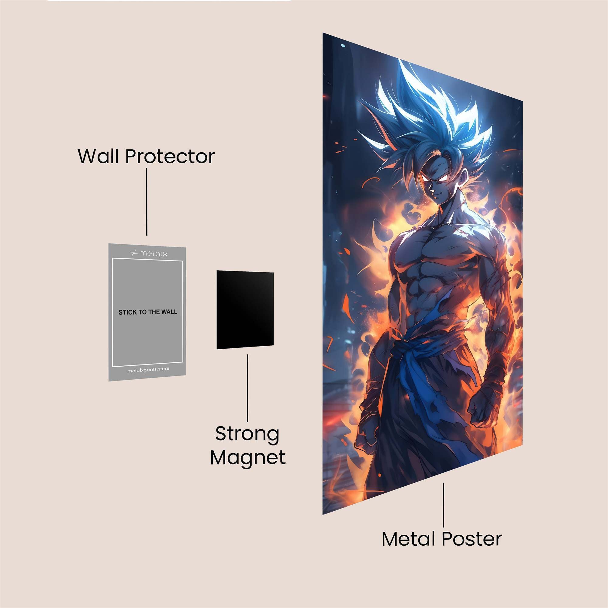 Goku Blaze Safe Wall Magnetic / M