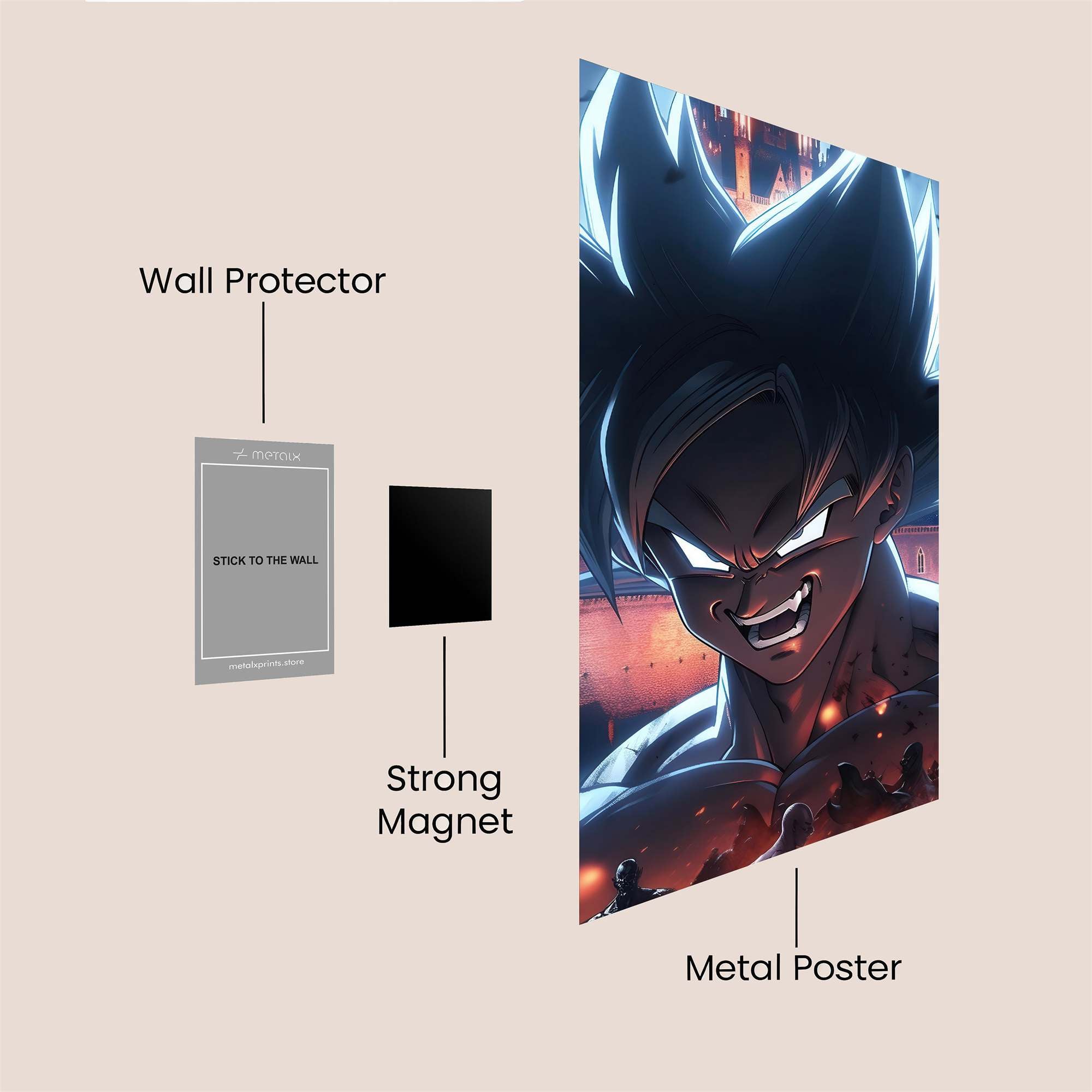 Goku Sinister Safe Wall Magnetic / M