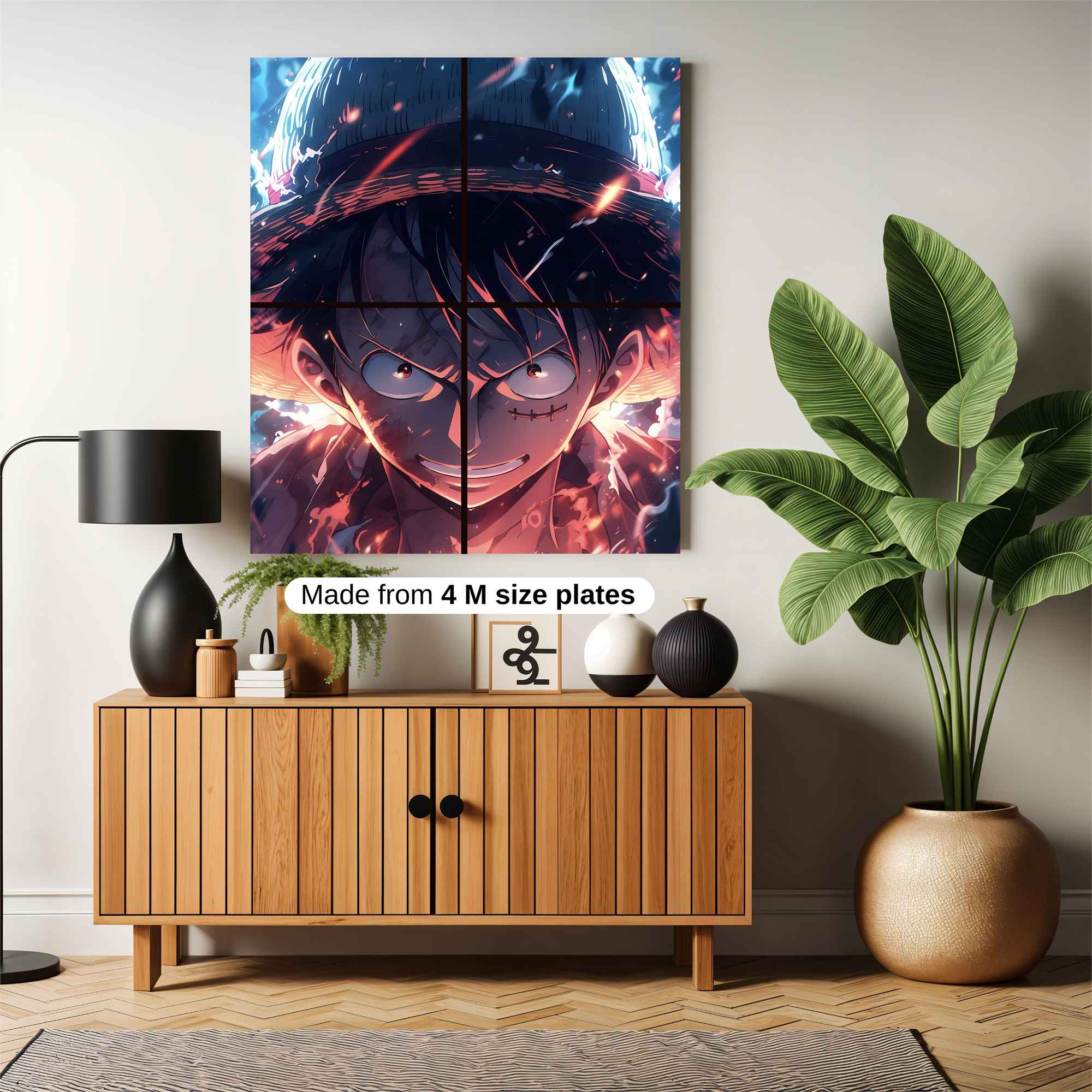 Luffy Fiery Safe Wall Magnetic / M