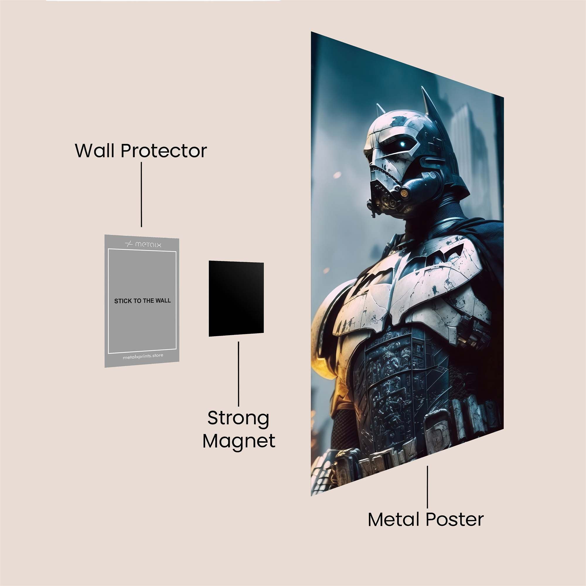 Batman Resolute Safe Wall Magnetic / M