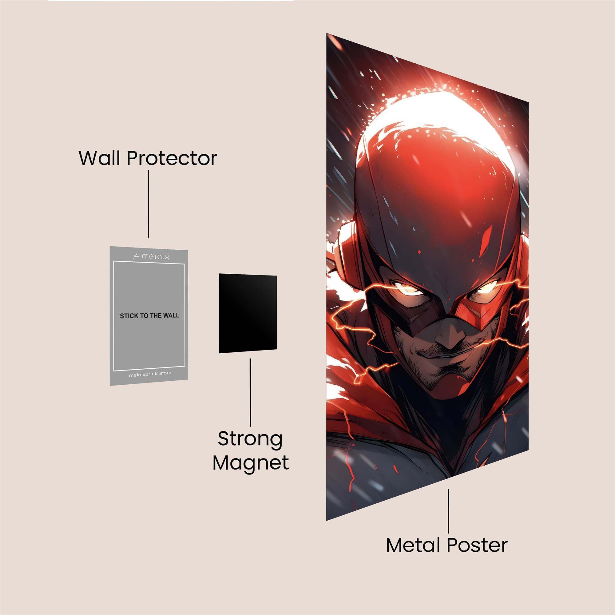 Flash Fierce Safe Wall Magnetic / M