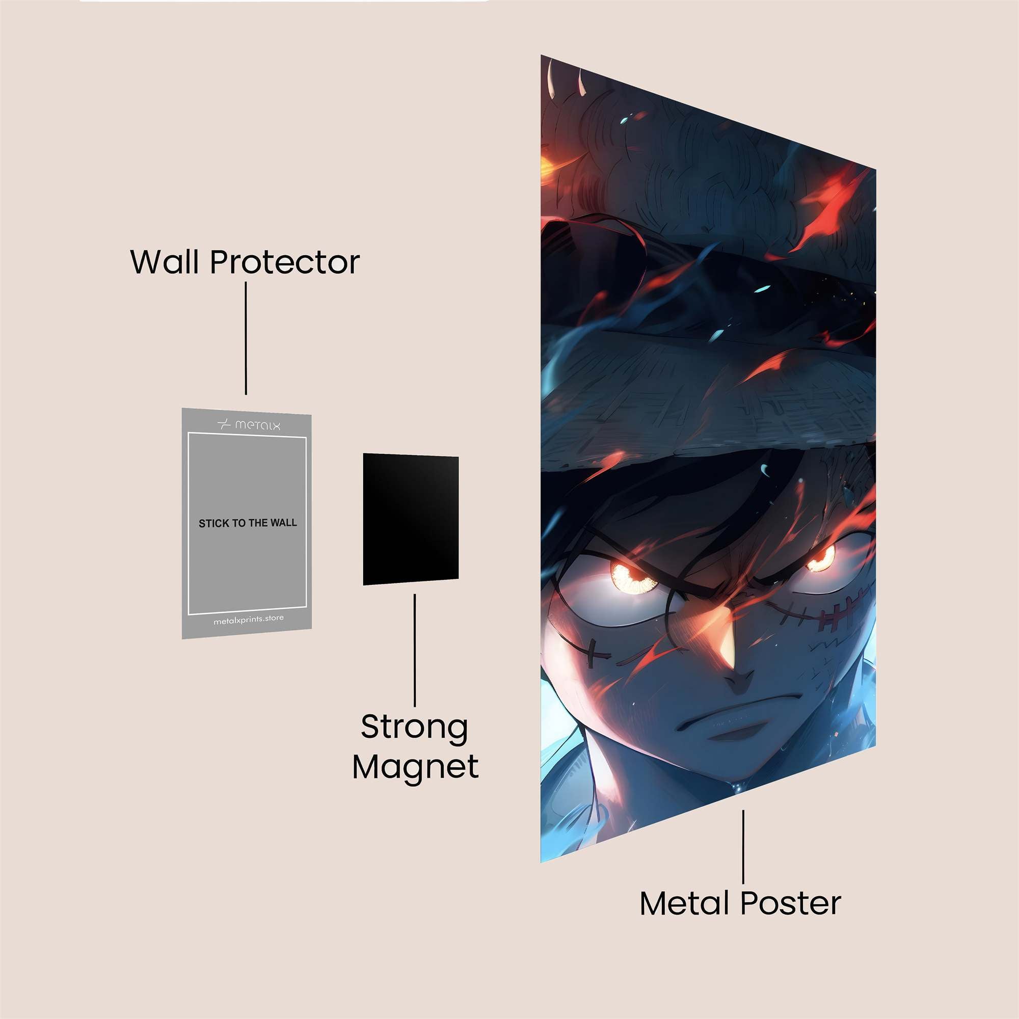 Luffy Inferno Safe Wall Magnetic / M