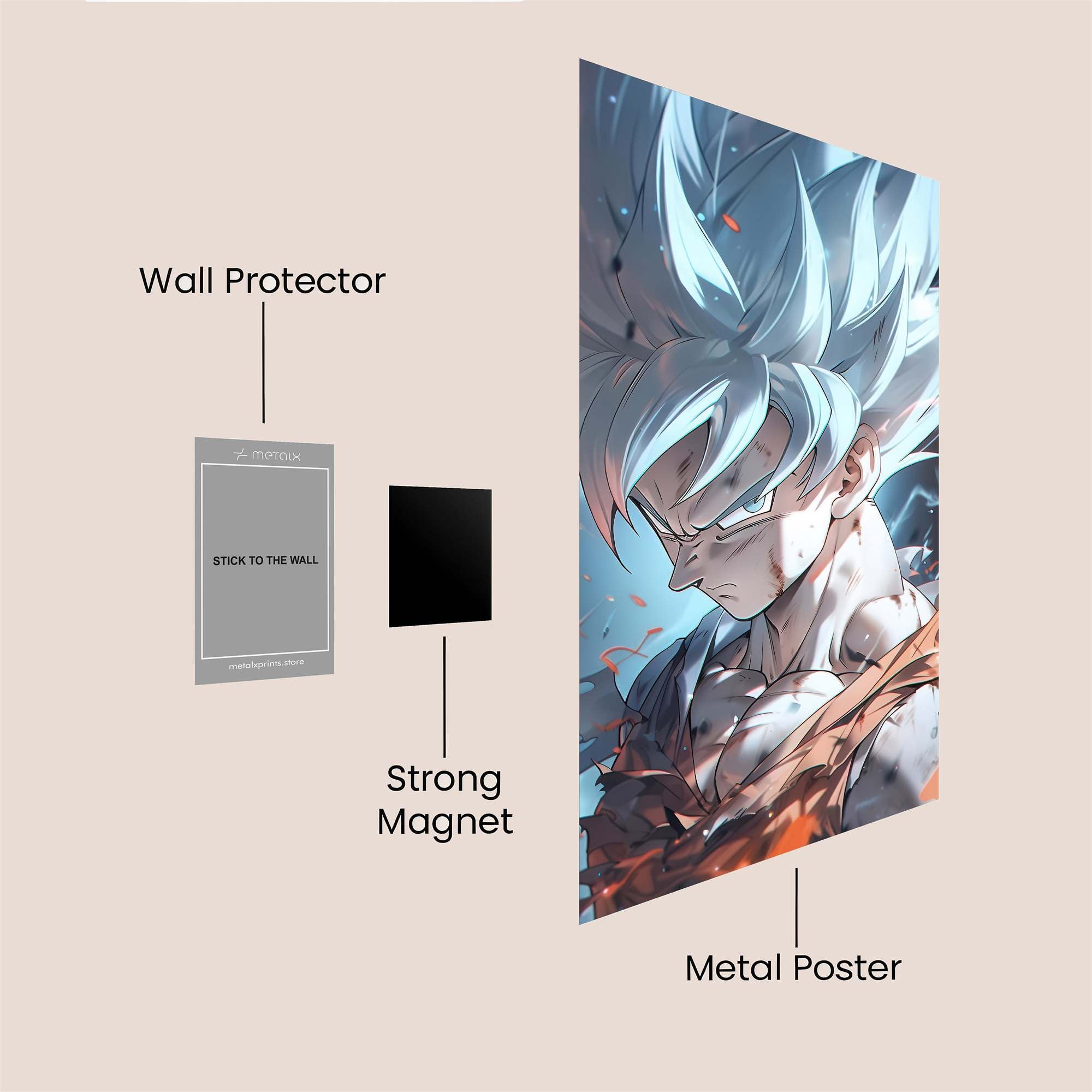Goku Intense Safe Wall Magnetic / M