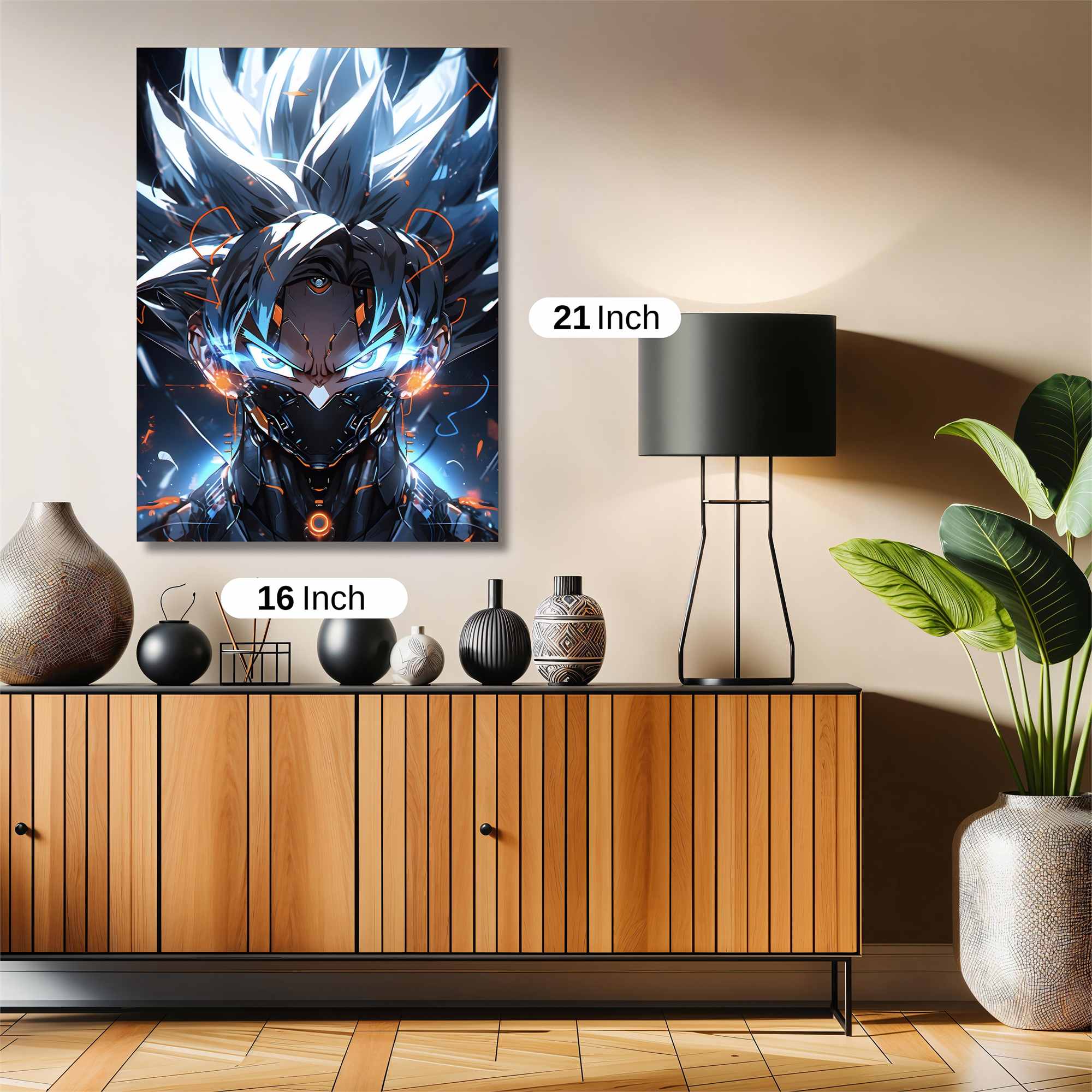 Goku Cybernetic Safe Wall Magnetic / M