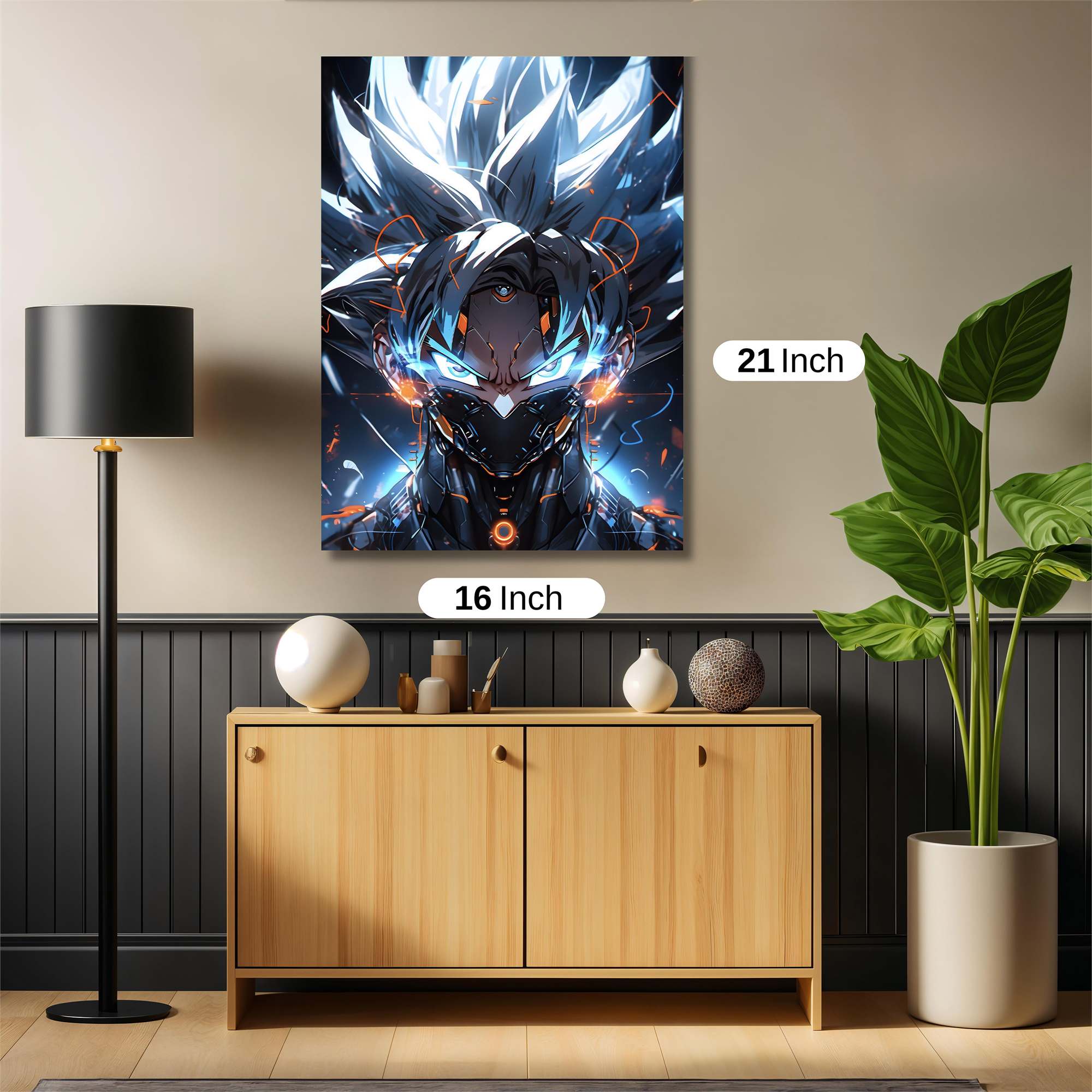 Goku Cybernetic Safe Wall Magnetic / M