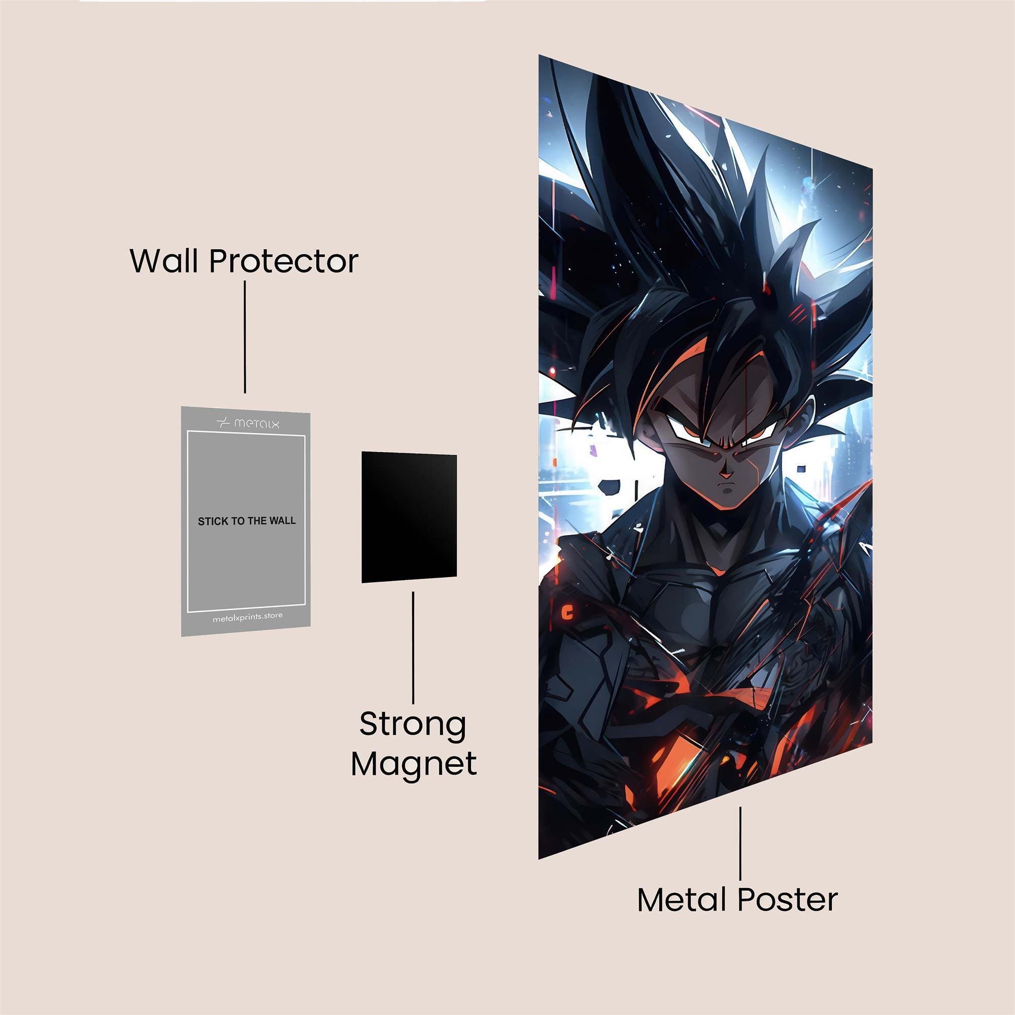 Goku Sinister Safe Wall Magnetic / M