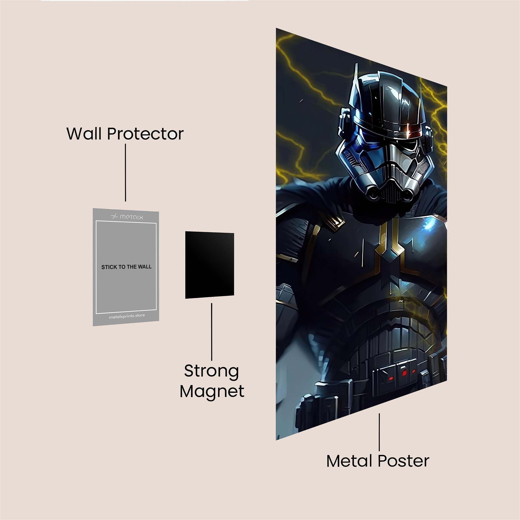 Electro Stormtrooper Safe Wall Magnetic / M